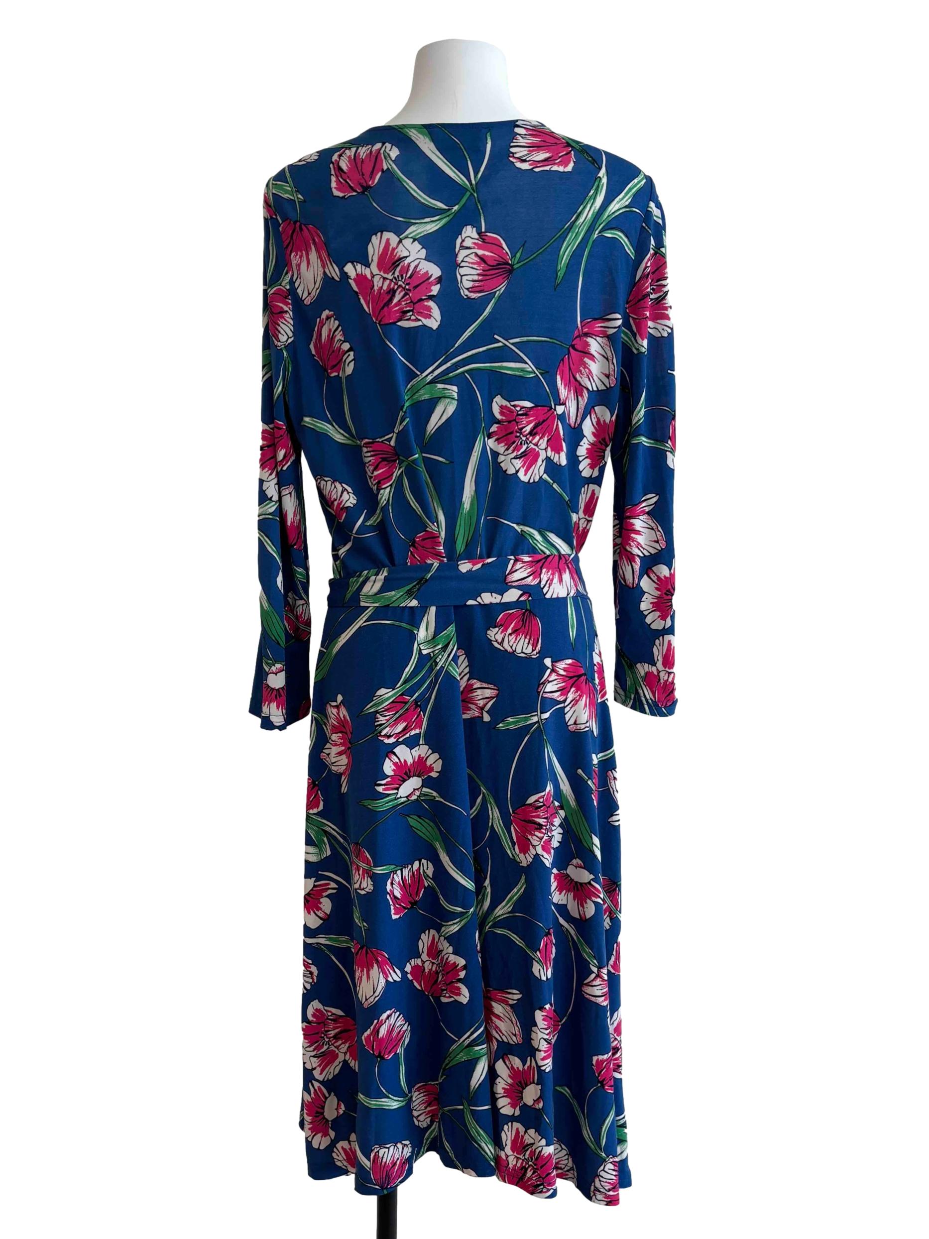 Blue Wild Tulips Perfect Wrap Dress CSN