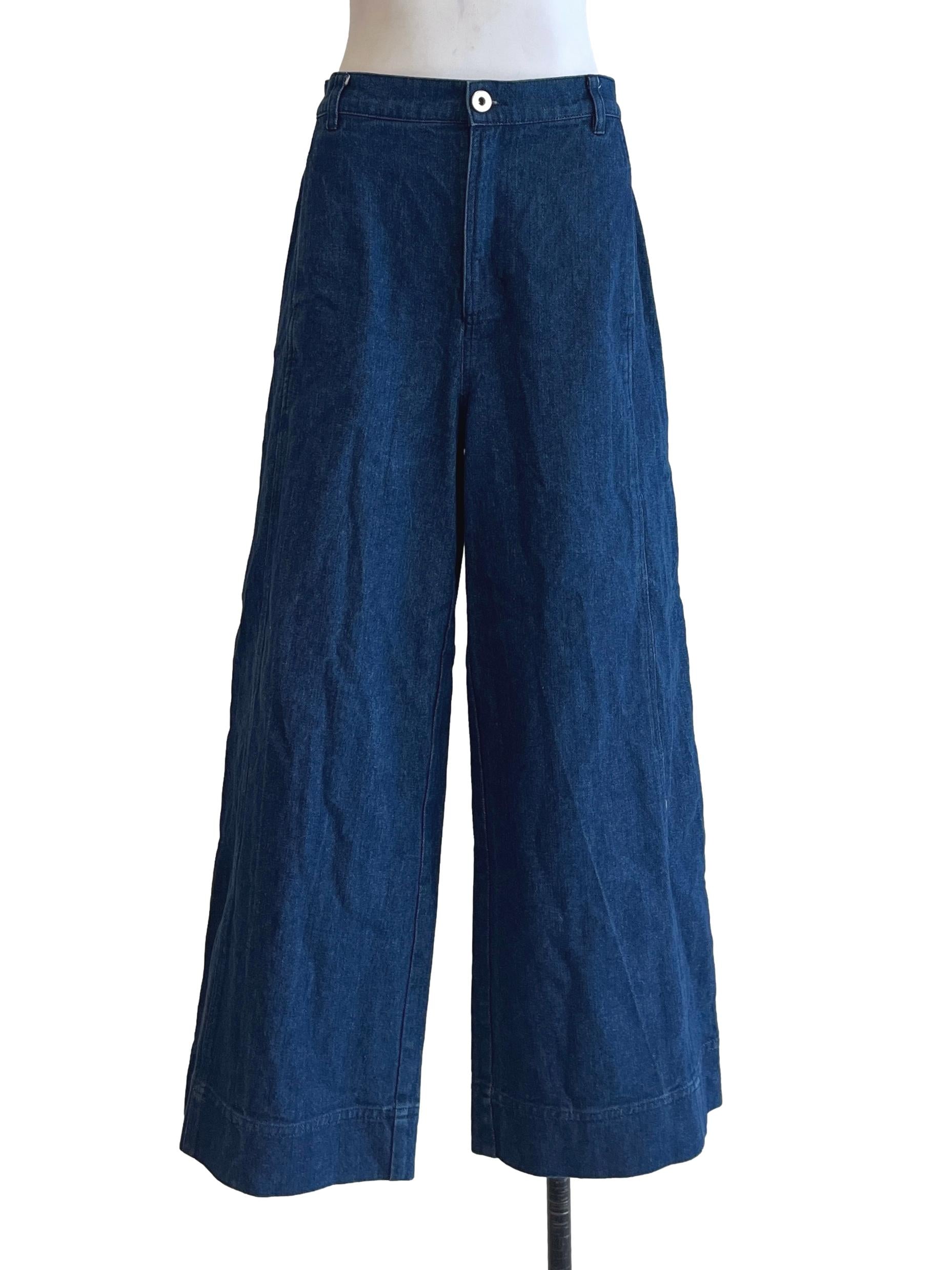 Berry Blue Wide Leg Jeans