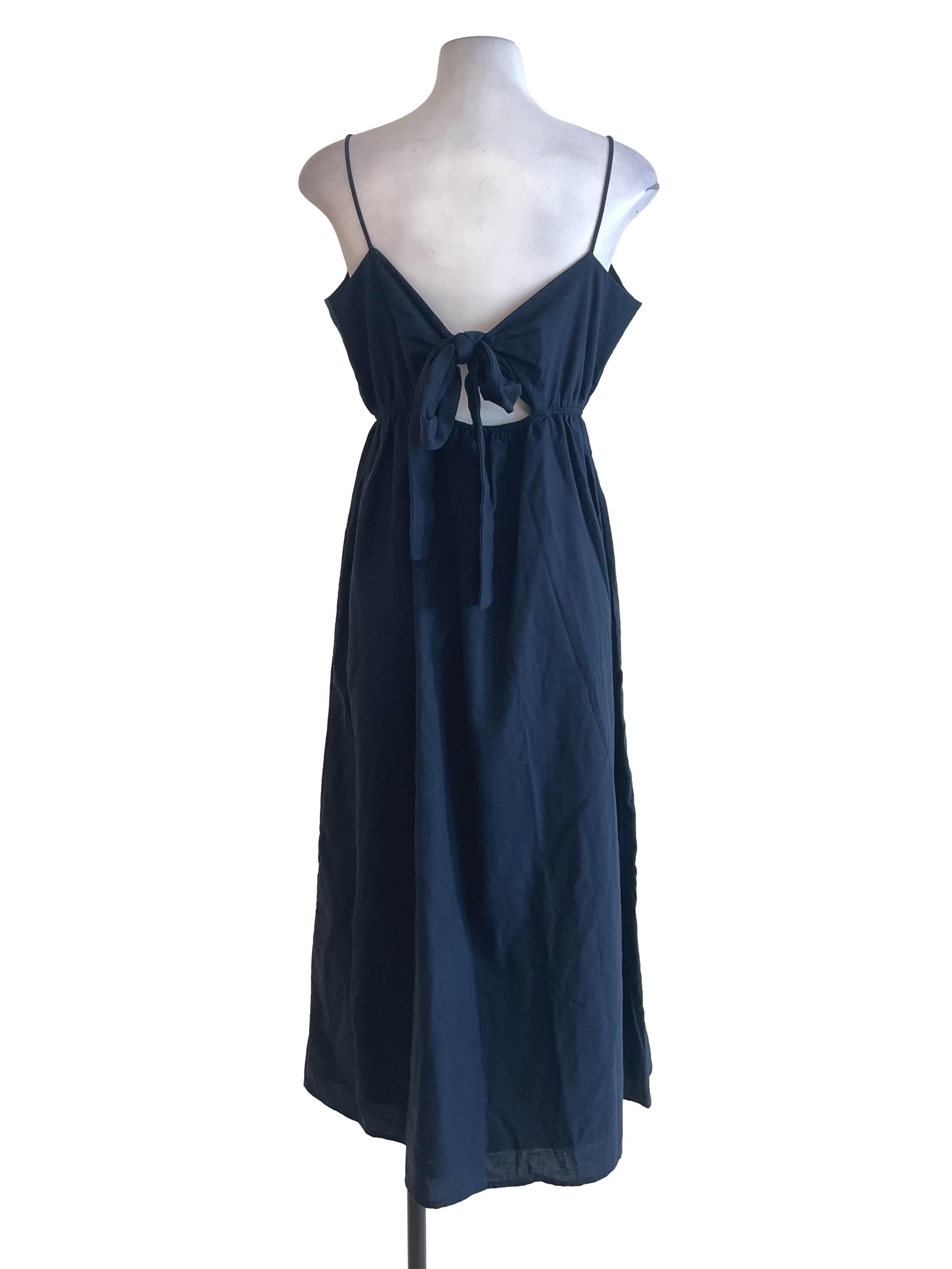 Navy Button Sundress