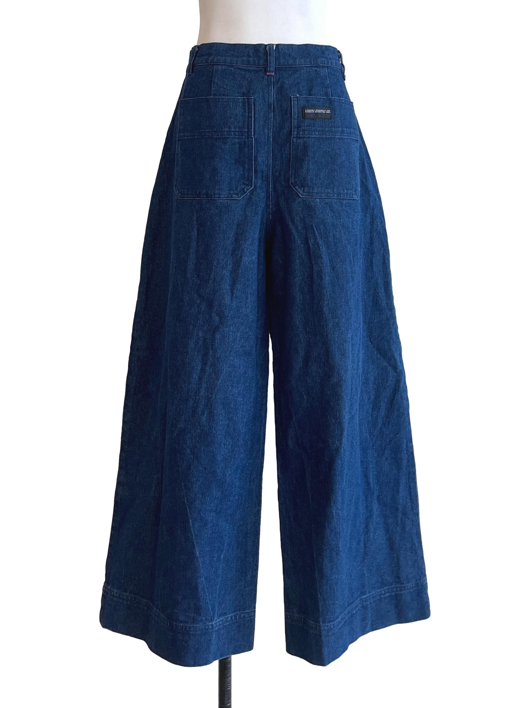 Berry Blue Wide Leg Jeans