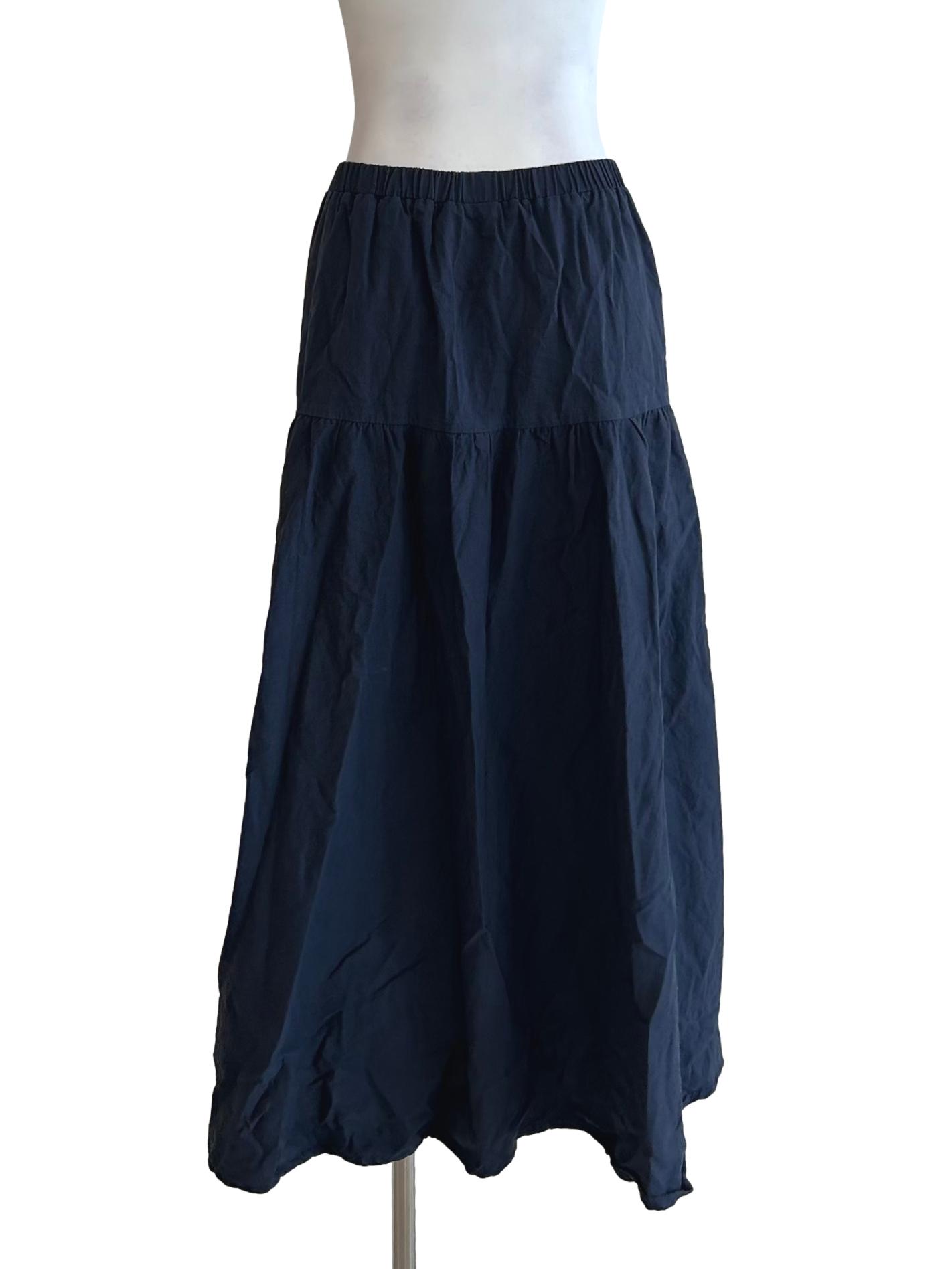 Indigo Blue Tiered Skirt
