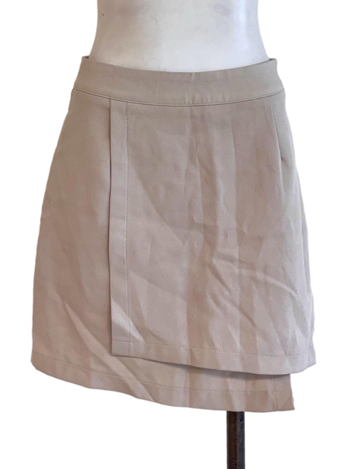 Light Taupe Overlay Mini Skort