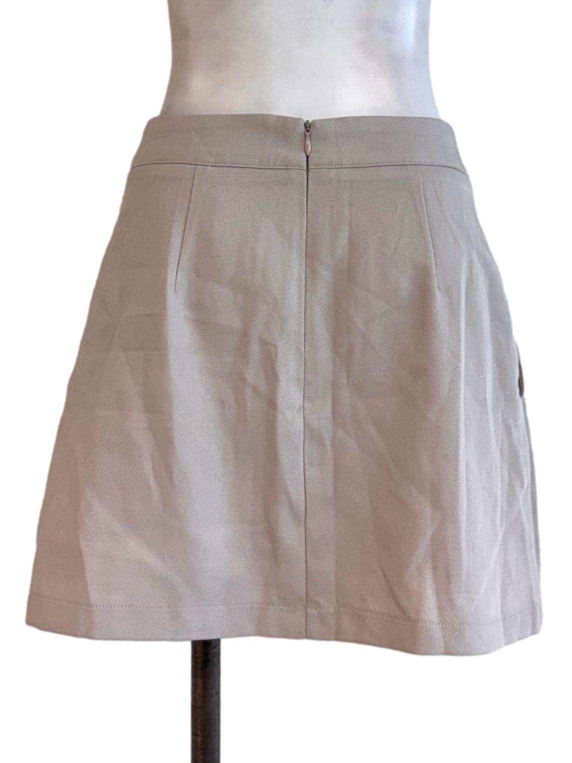 Light Taupe Overlay Mini Skort
