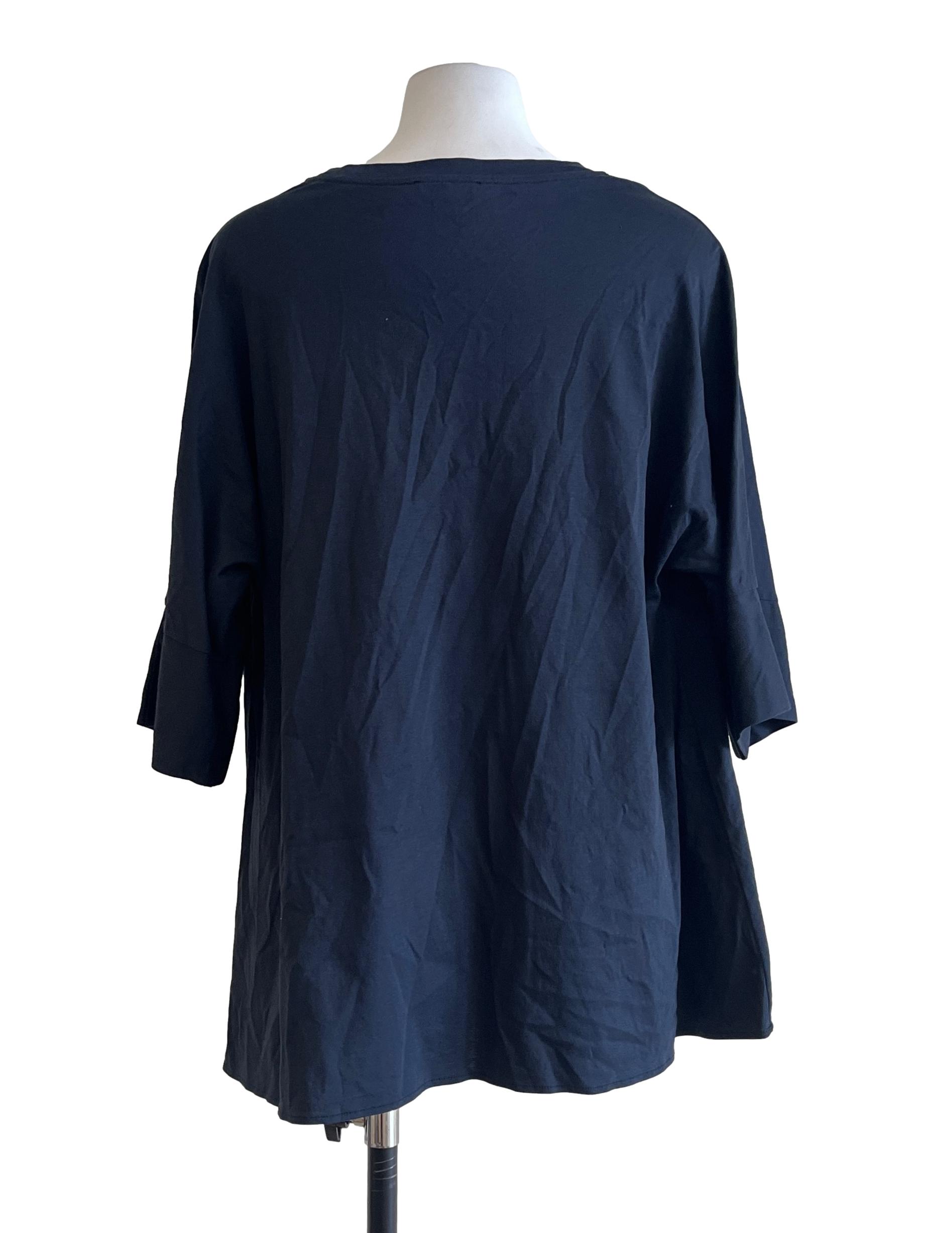 Onyx Black Halter Oversized Long Sleeve