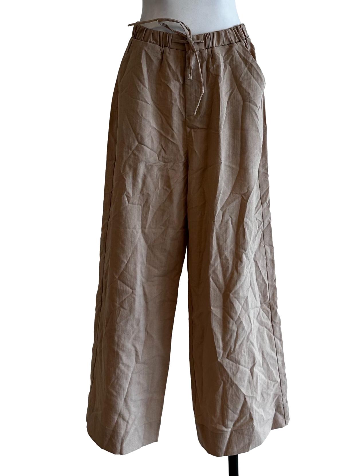 Biscotti Beige Palazzo Pants