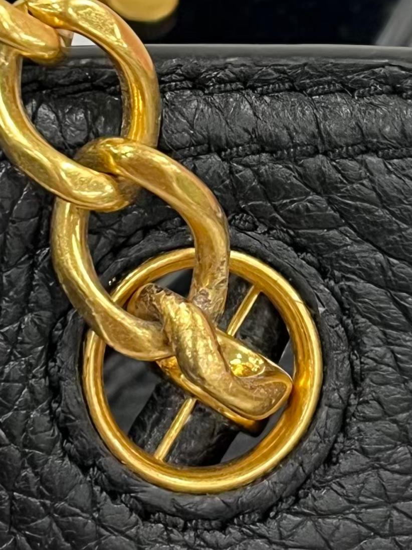 Black Leather Slouchy Bag