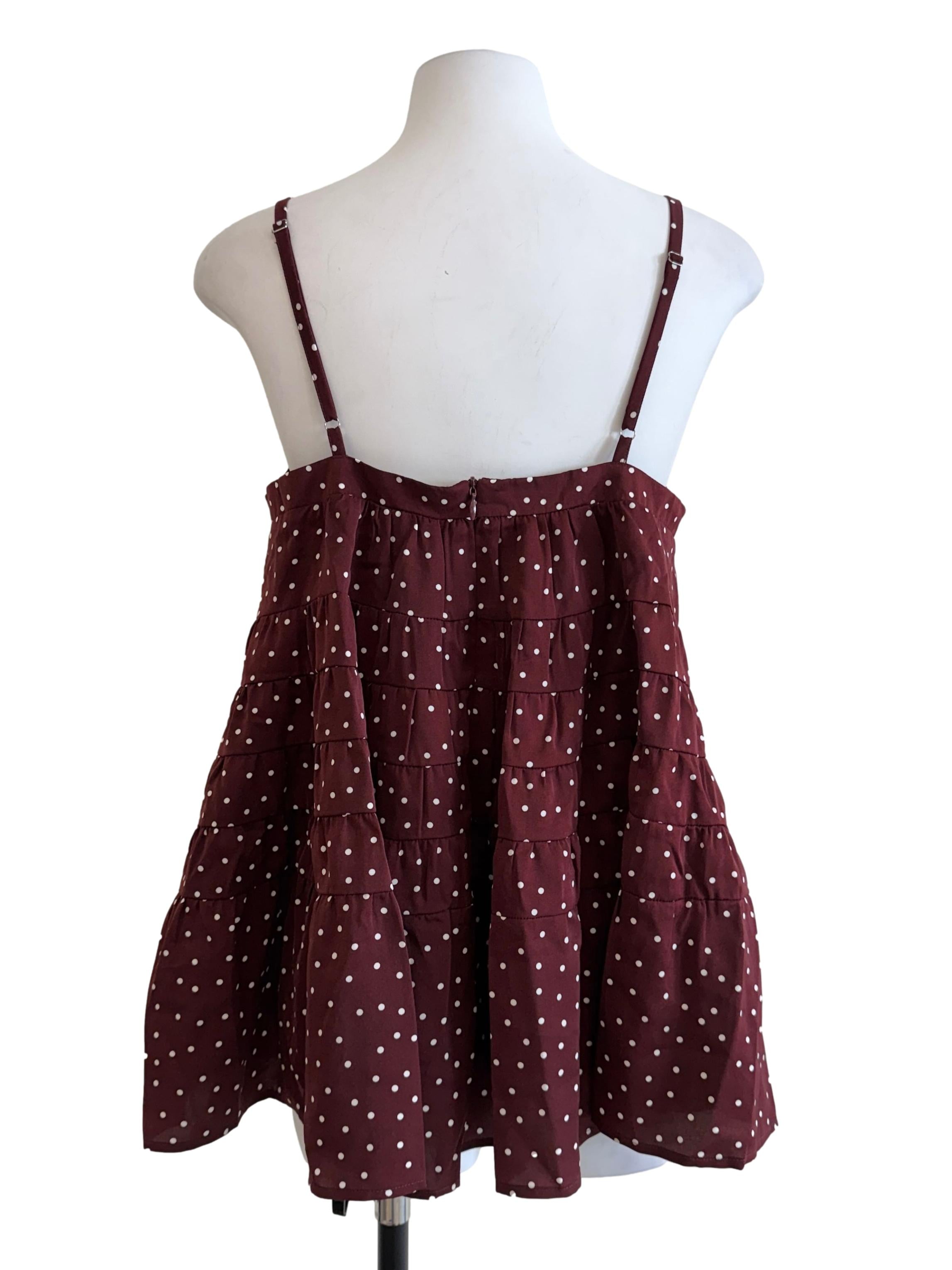Jam Red Polkadot Top