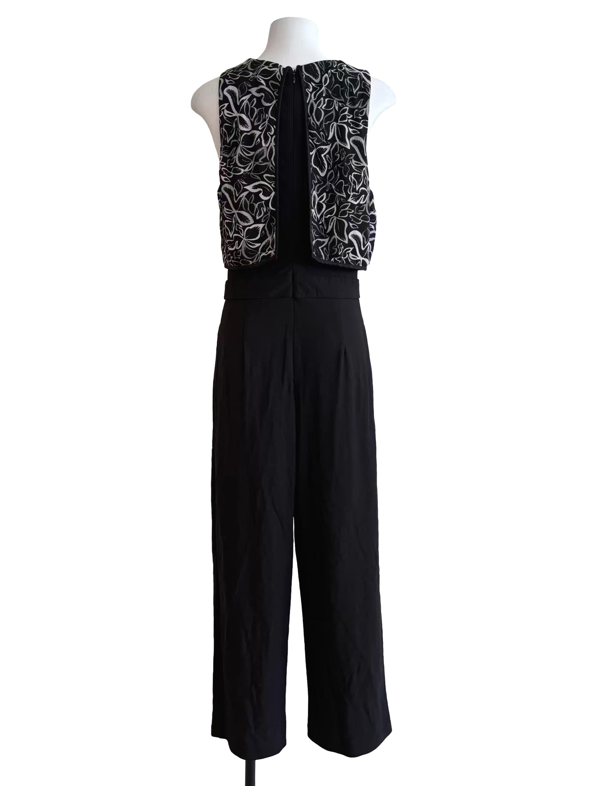 Black Autumn Leaves Simone Jumpsuit CSN