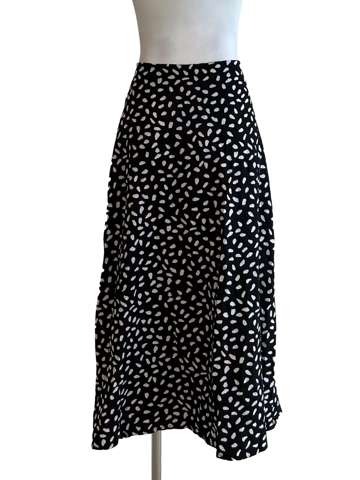 Onyx Black And White Skirt