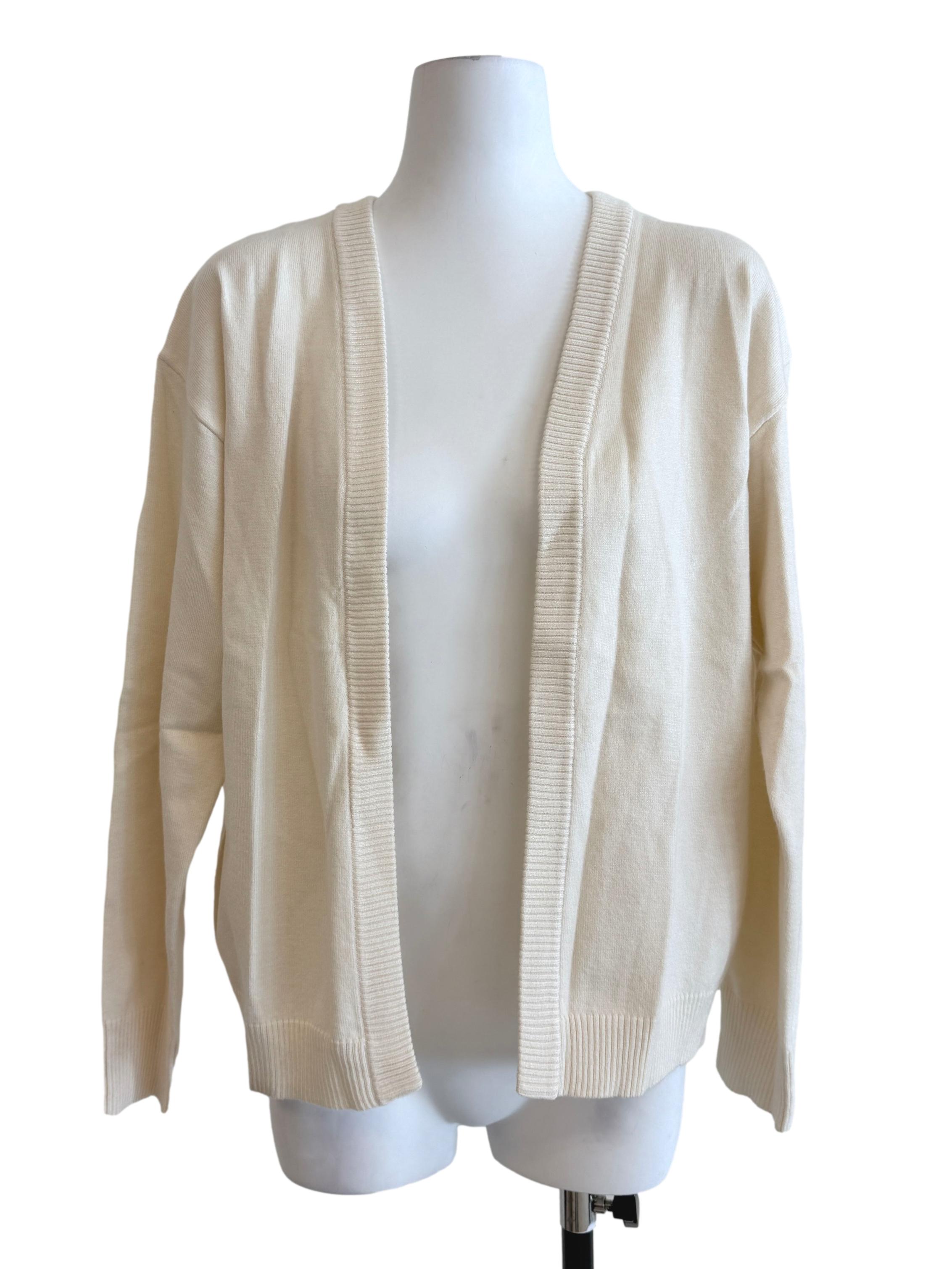 Cream Yellow Long Sleeve Cardigan