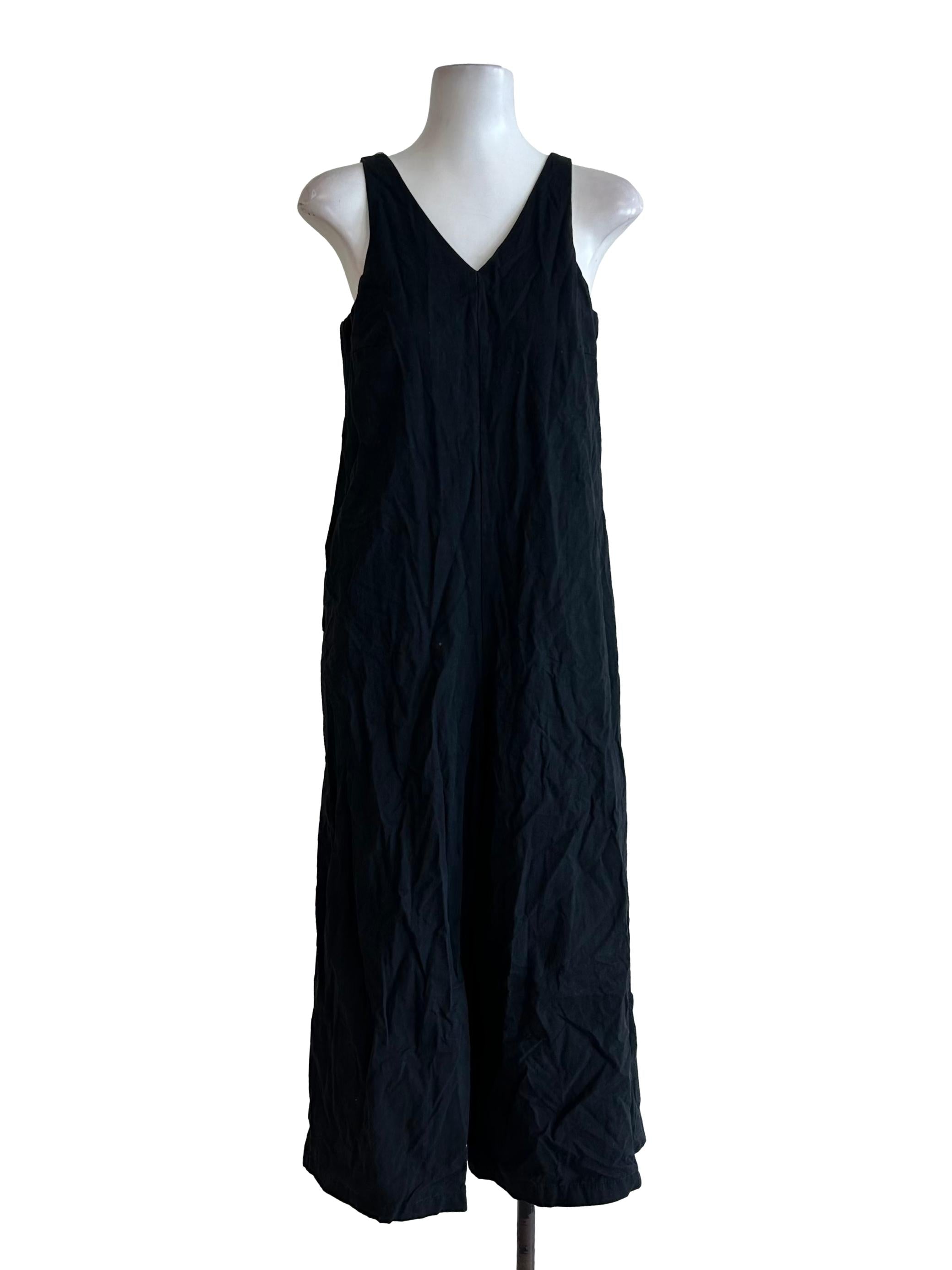 Raven Black Sleeveless Jumpsuit