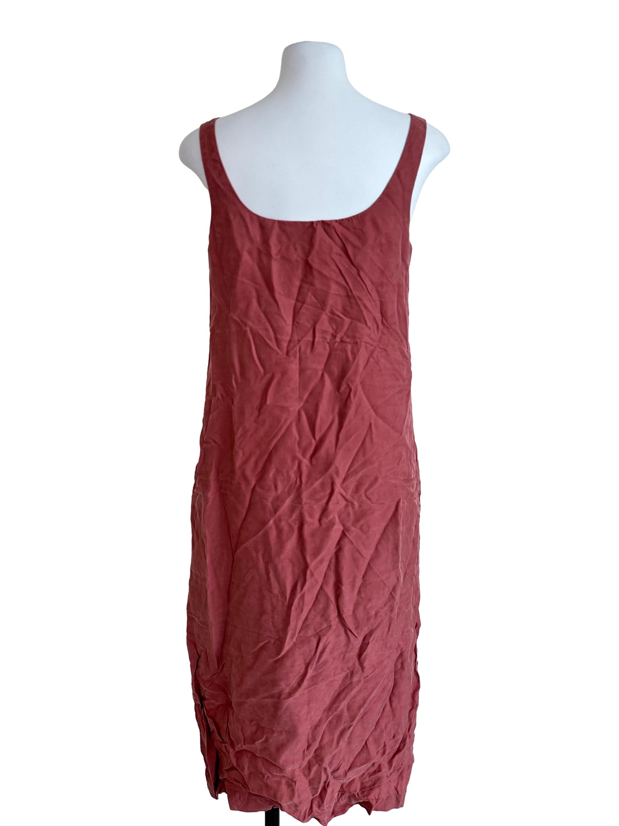 Salmon Sleveless Bodycon Dress