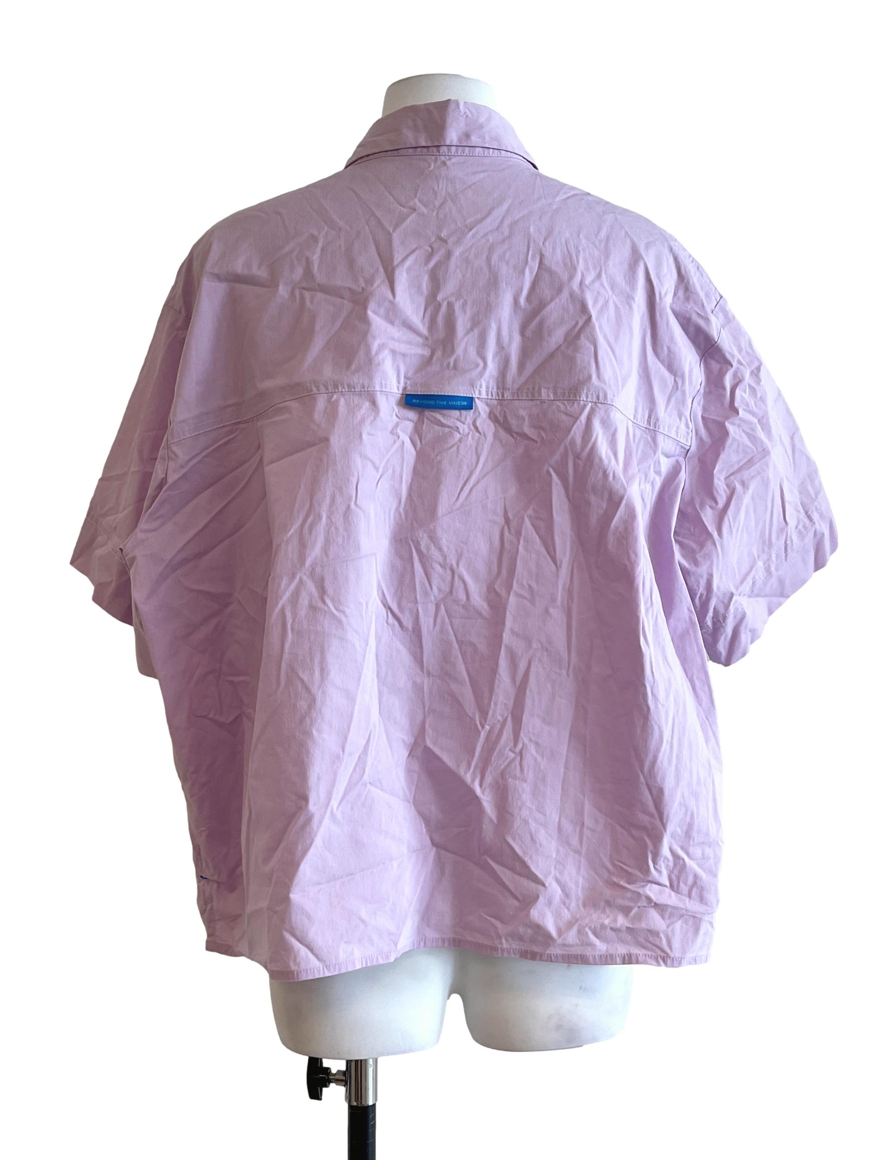 Lavender Purple Short Sleeve Shirt