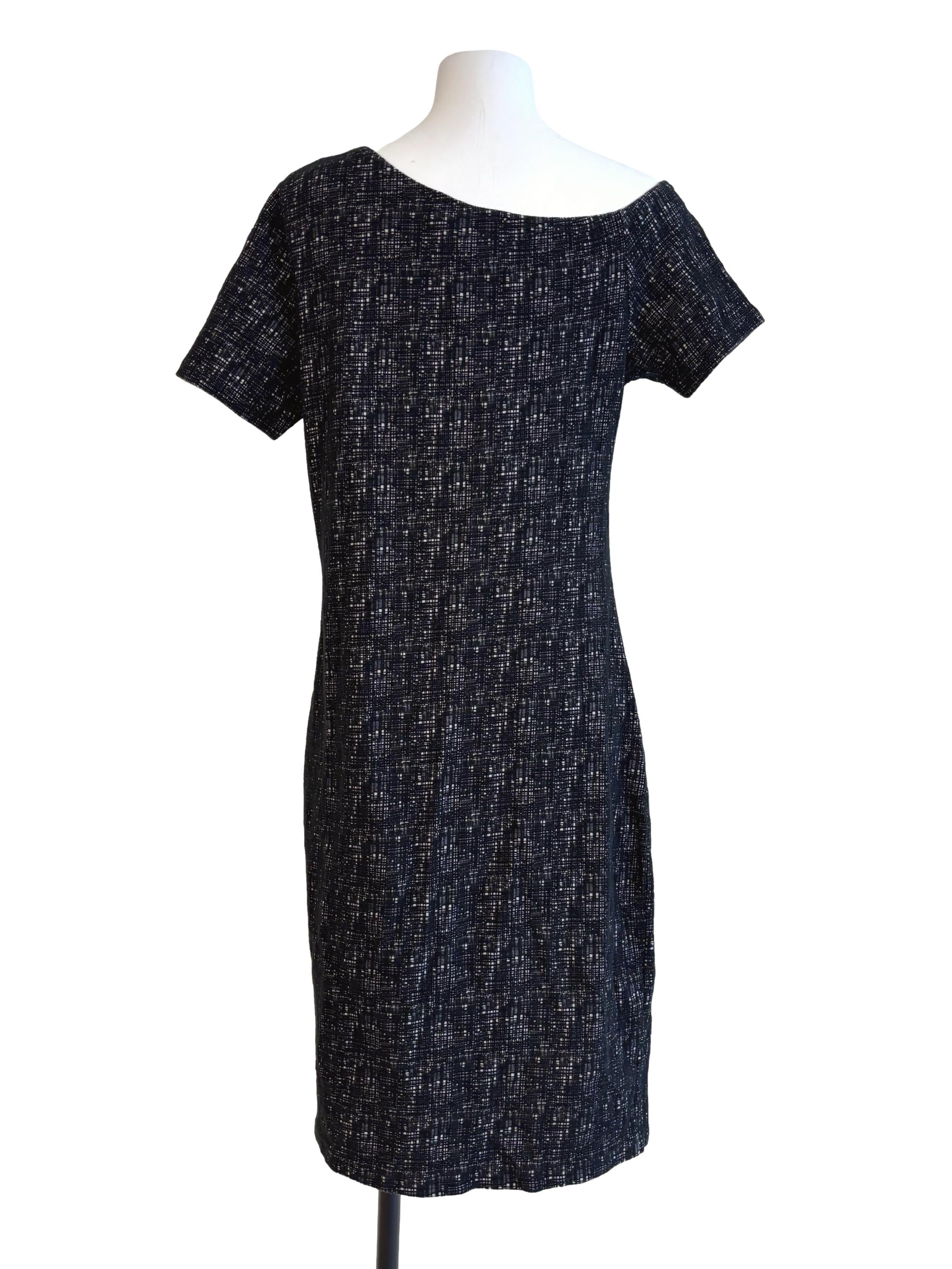 Raven Black Asymmetrical Sheath Dress