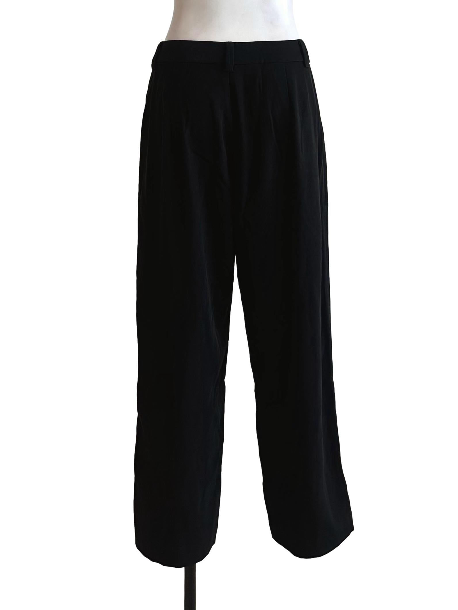 Black Straight Long Pants TCL