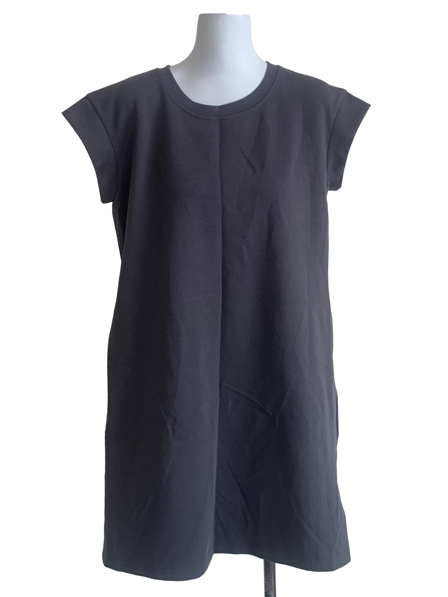 Pebble Grey Trapezoid Dress