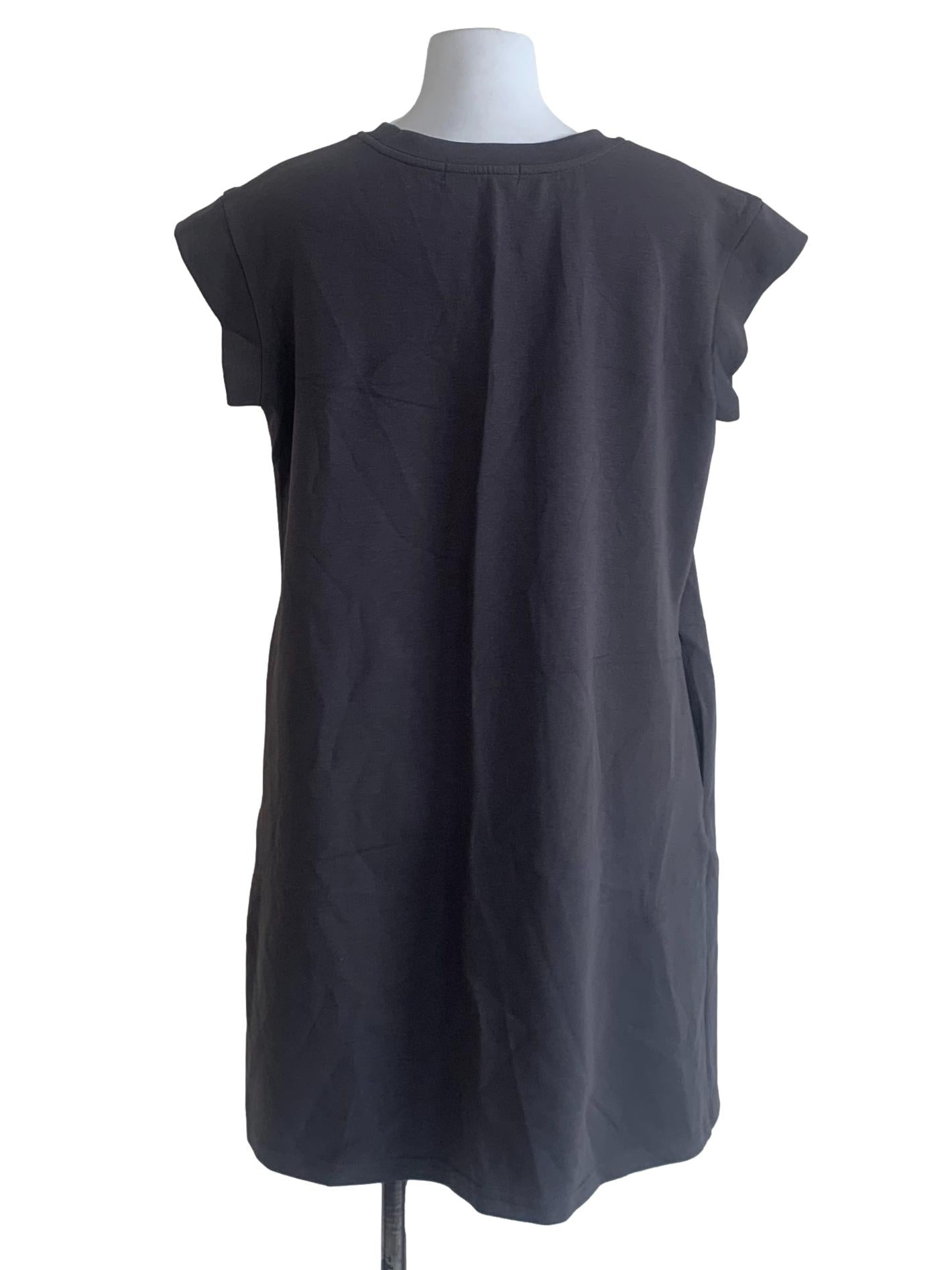 Pebble Grey Trapezoid Dress
