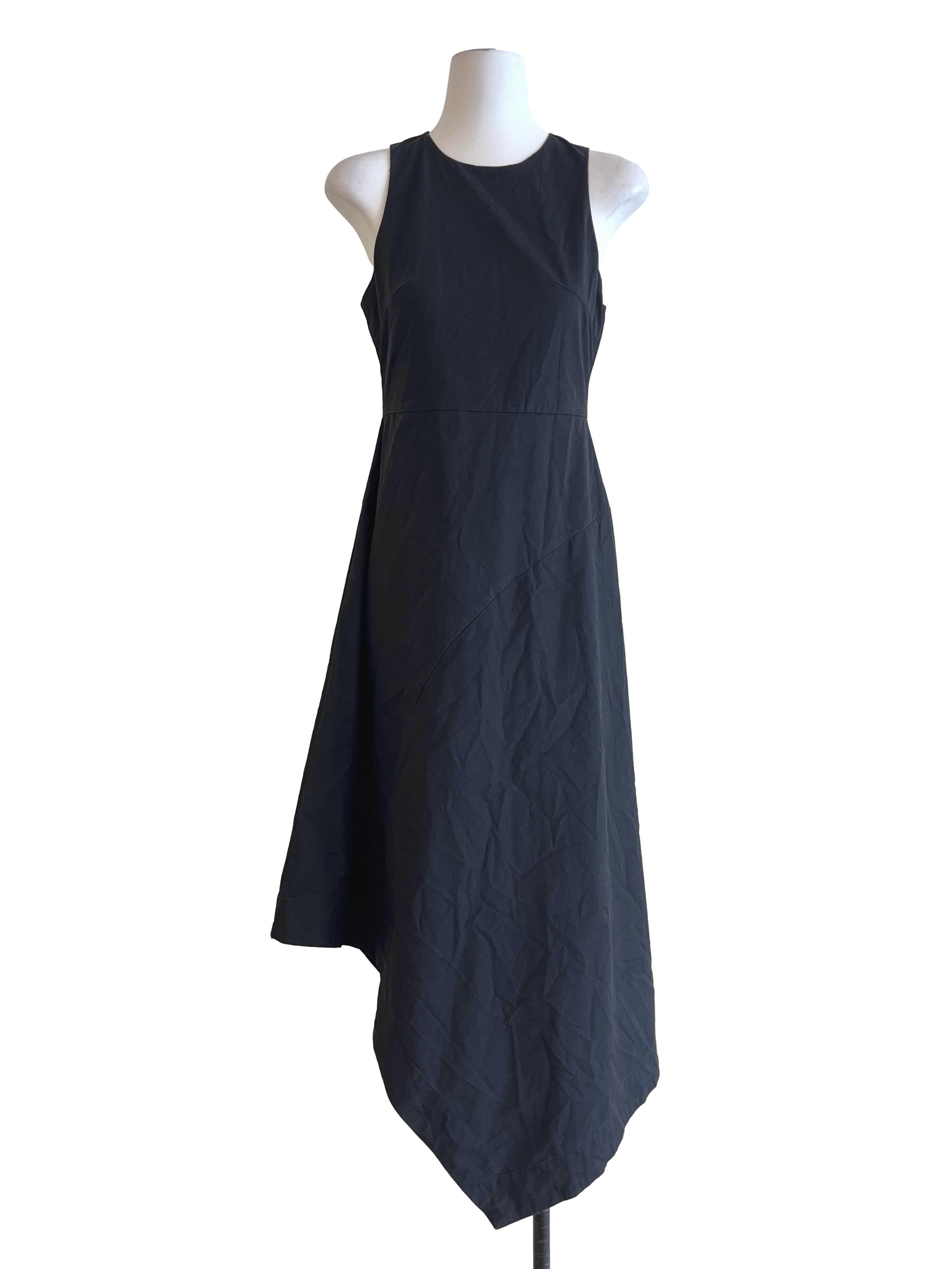 Jade Black Halter A-Line Sleeveless Dress