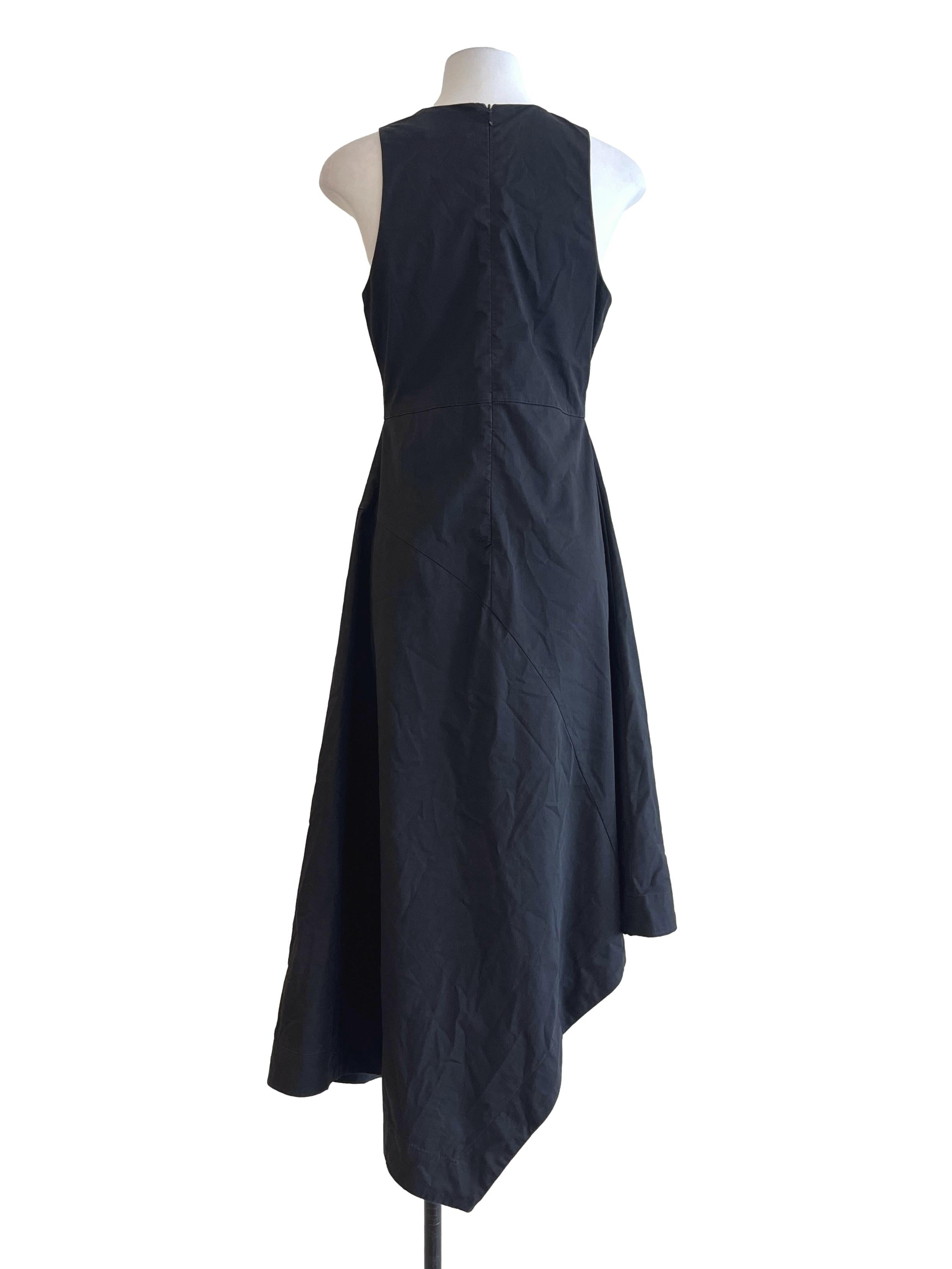 Jade Black Halter A-Line Sleeveless Dress