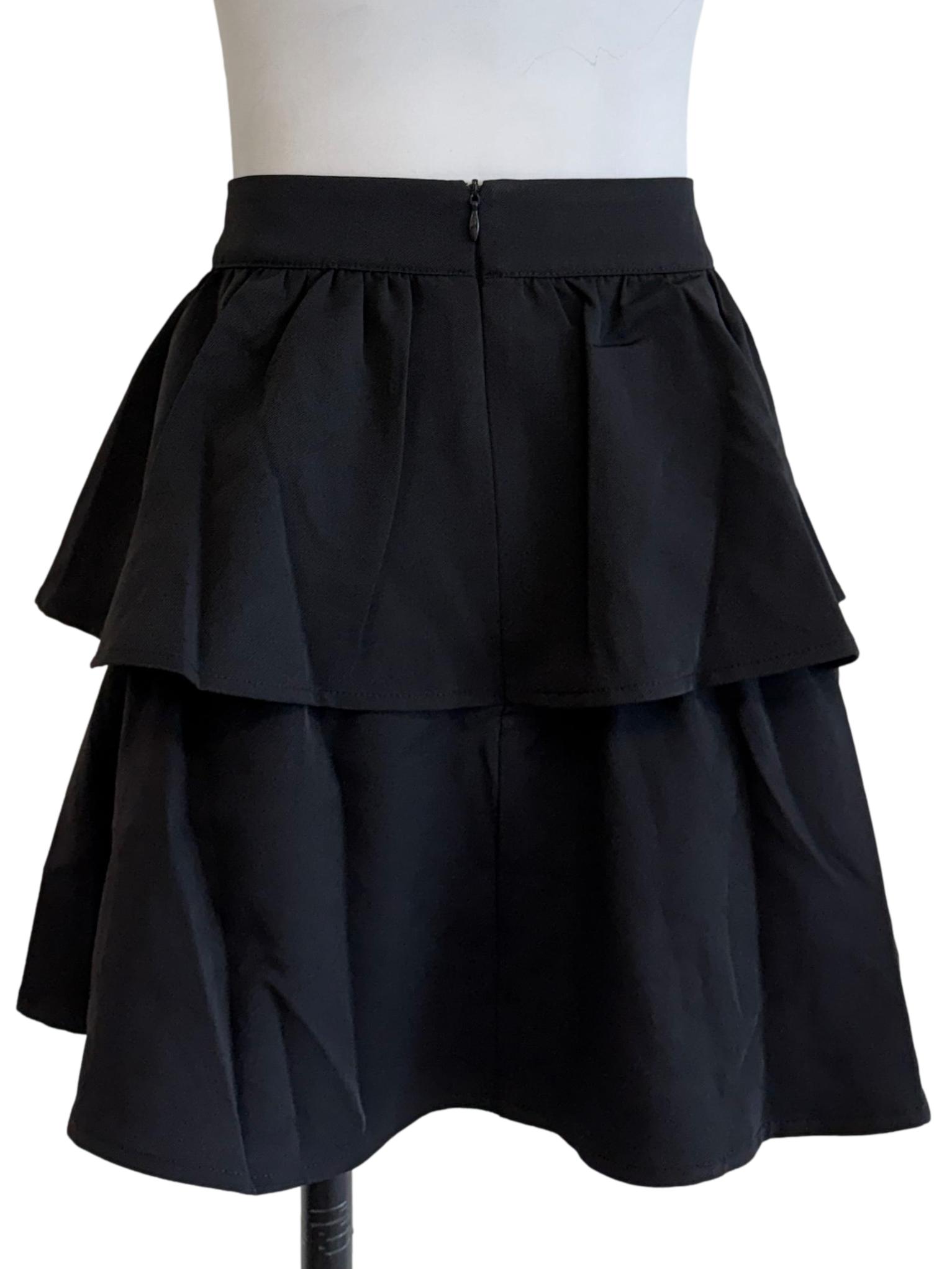 Black Tiered Skirt