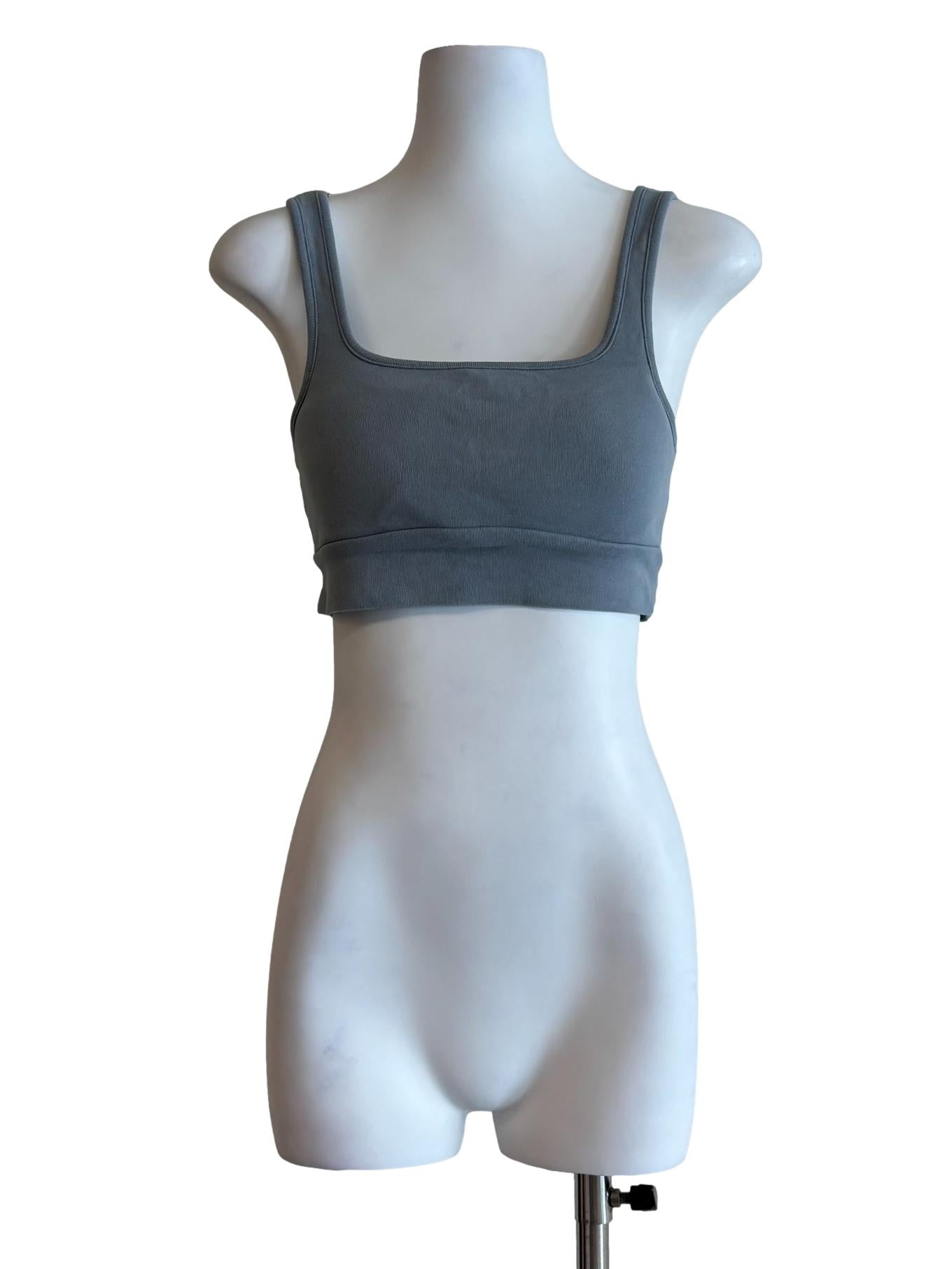 Dusty Blue Crop Tank Top