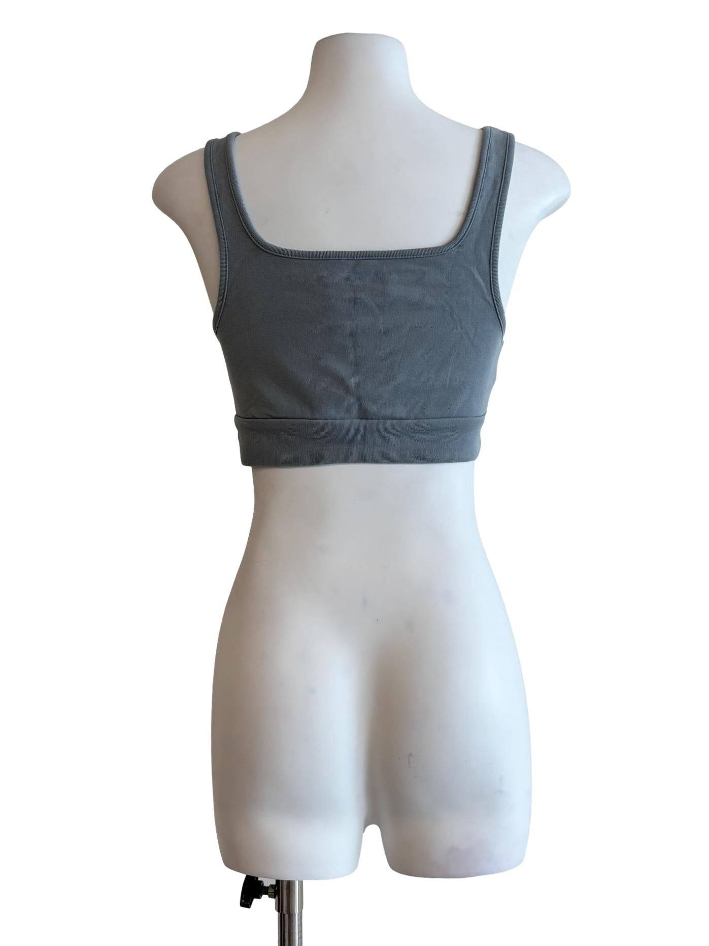 Dusty Blue Crop Tank Top