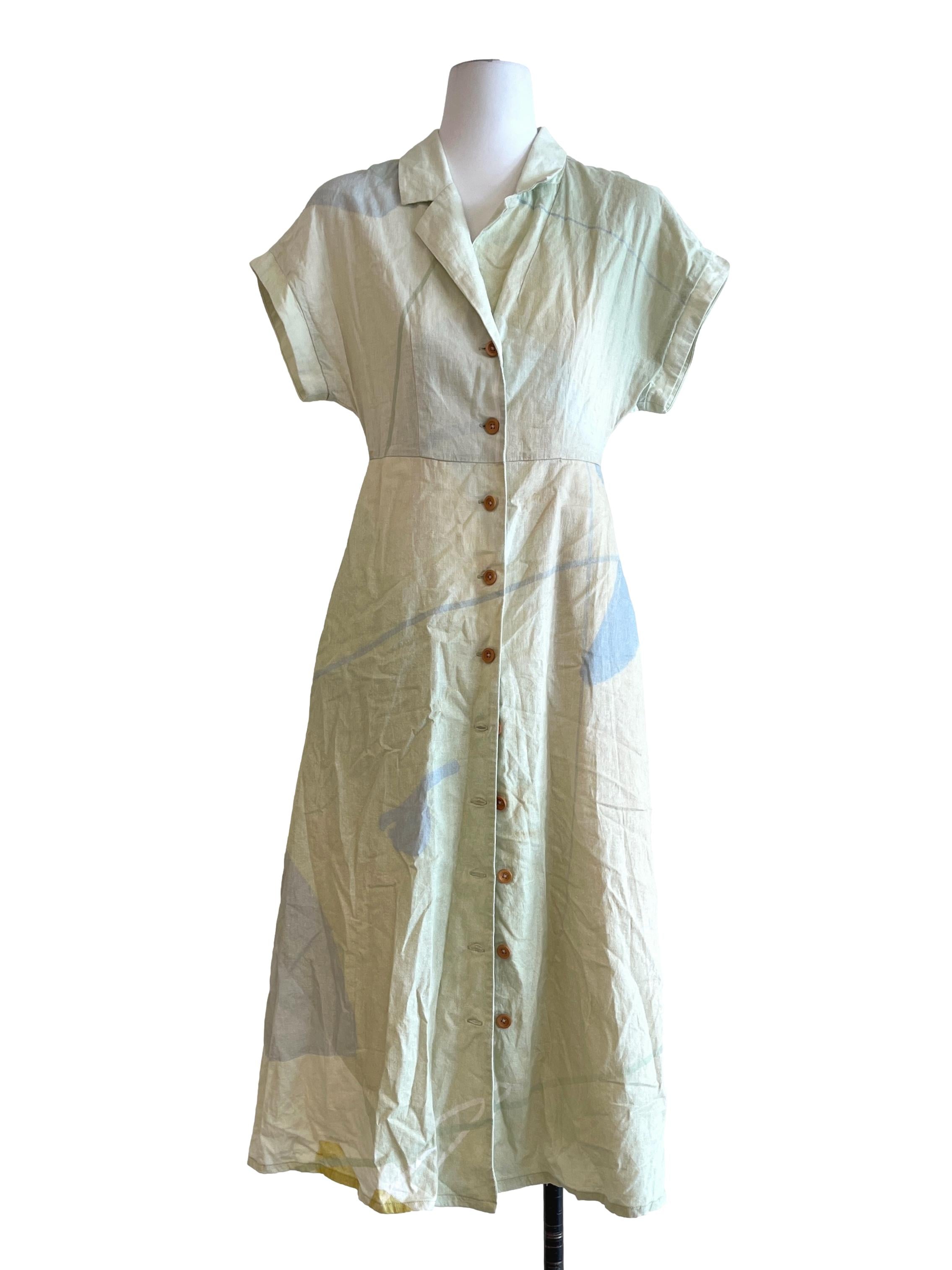 Meadow Linen Collared Dress OSN