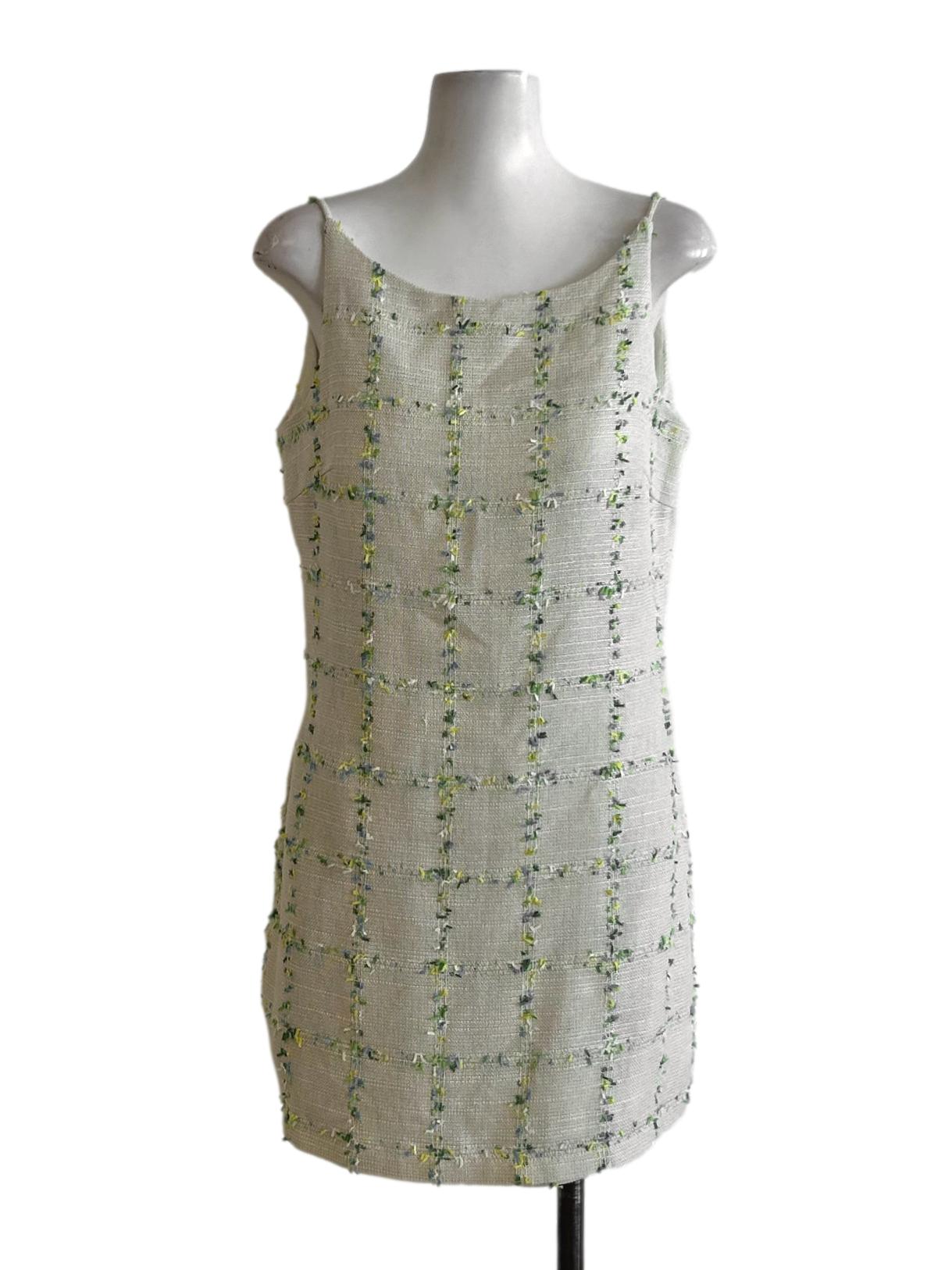 Light Green Tweed Romper