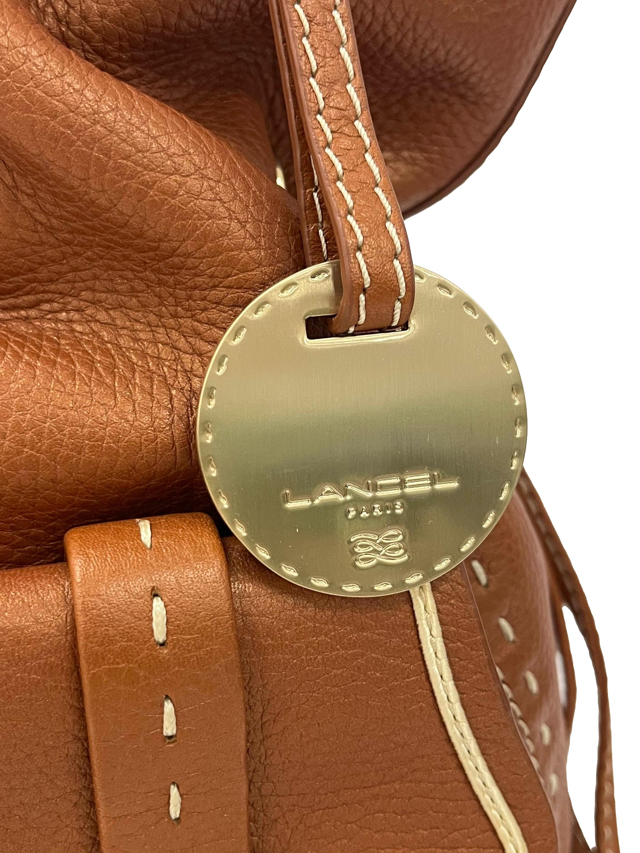 Brown Medium Premier Flirt Leather Bucket Bag