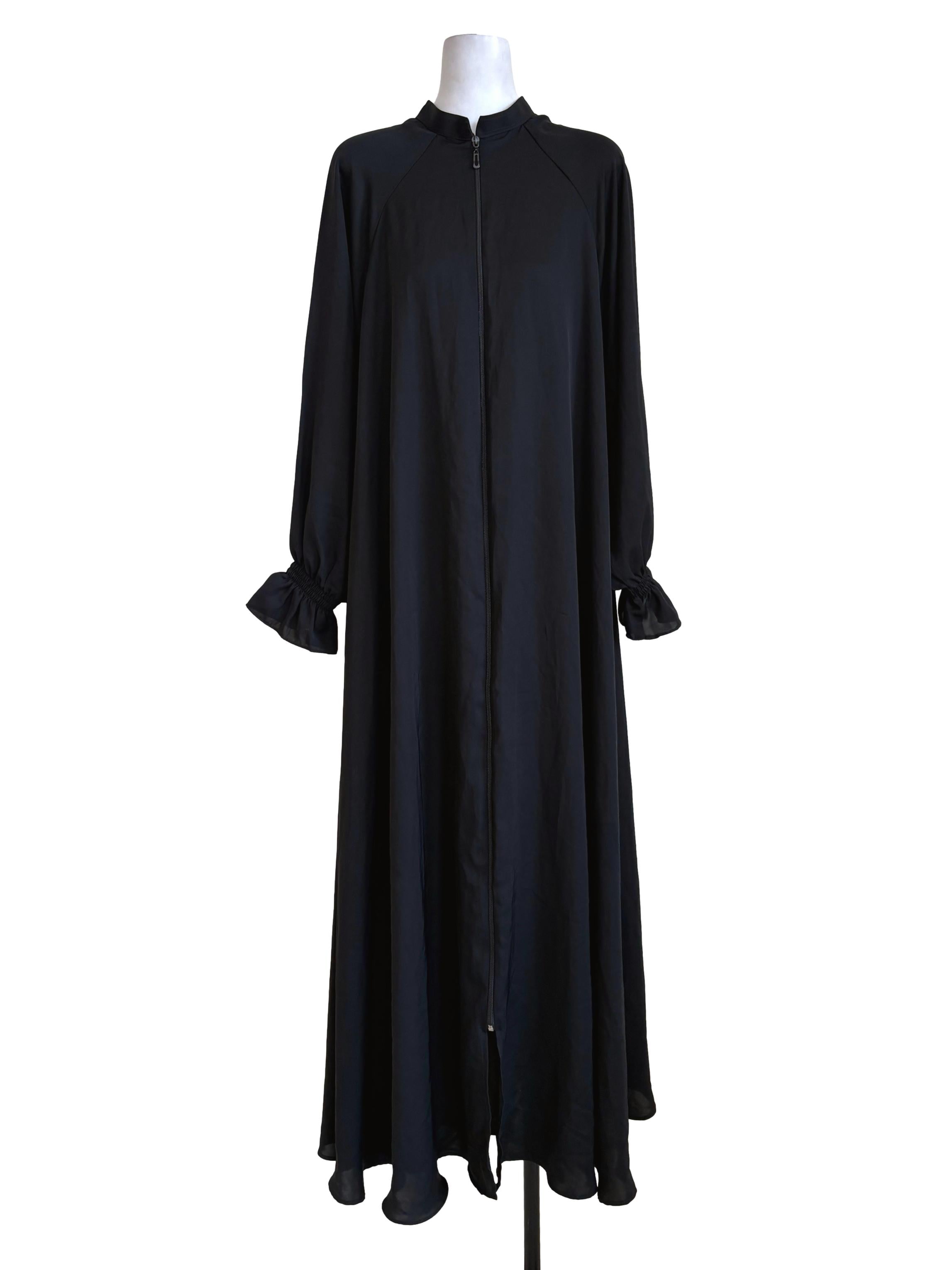 Black Full Zip Dress