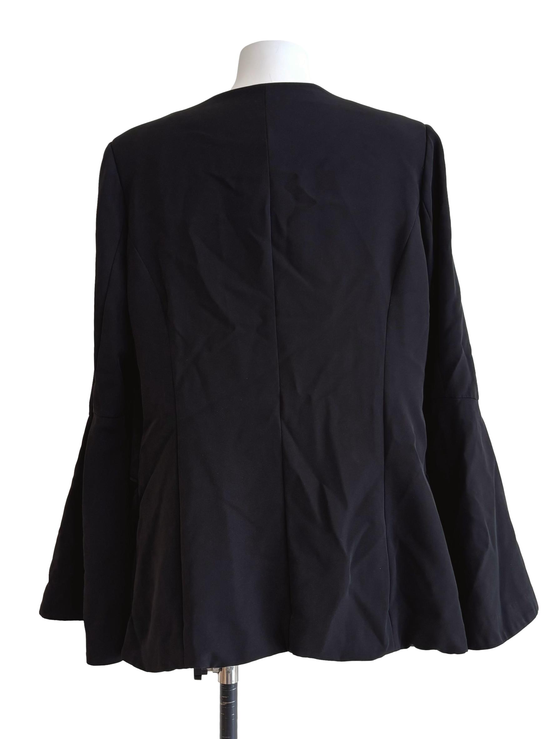 Jet Black V-Neck Blazer