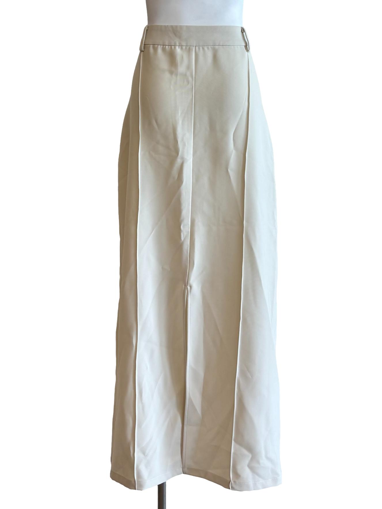 Ivory White Lined Long Skirt