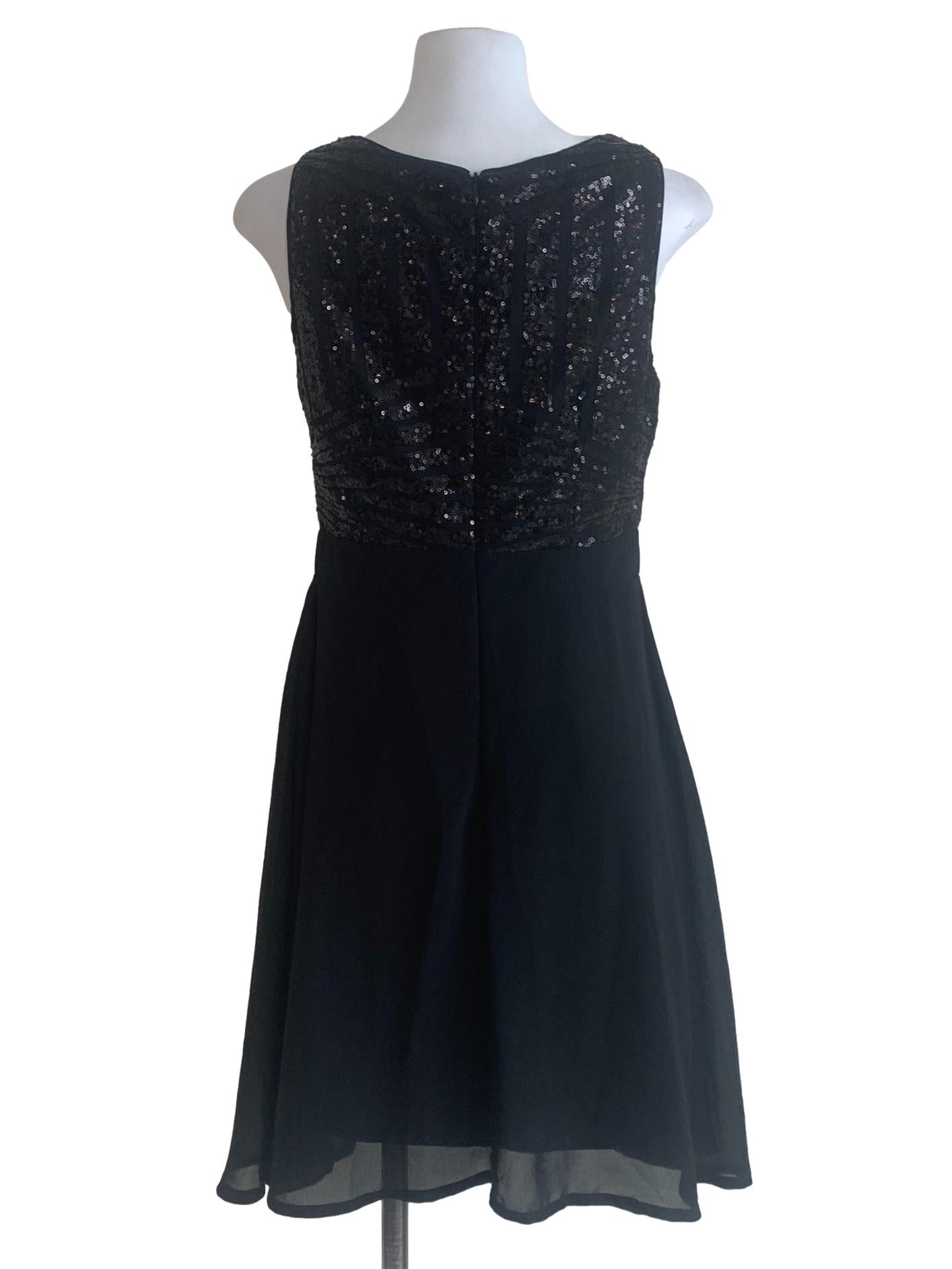 Midnight Black Pattern Dress