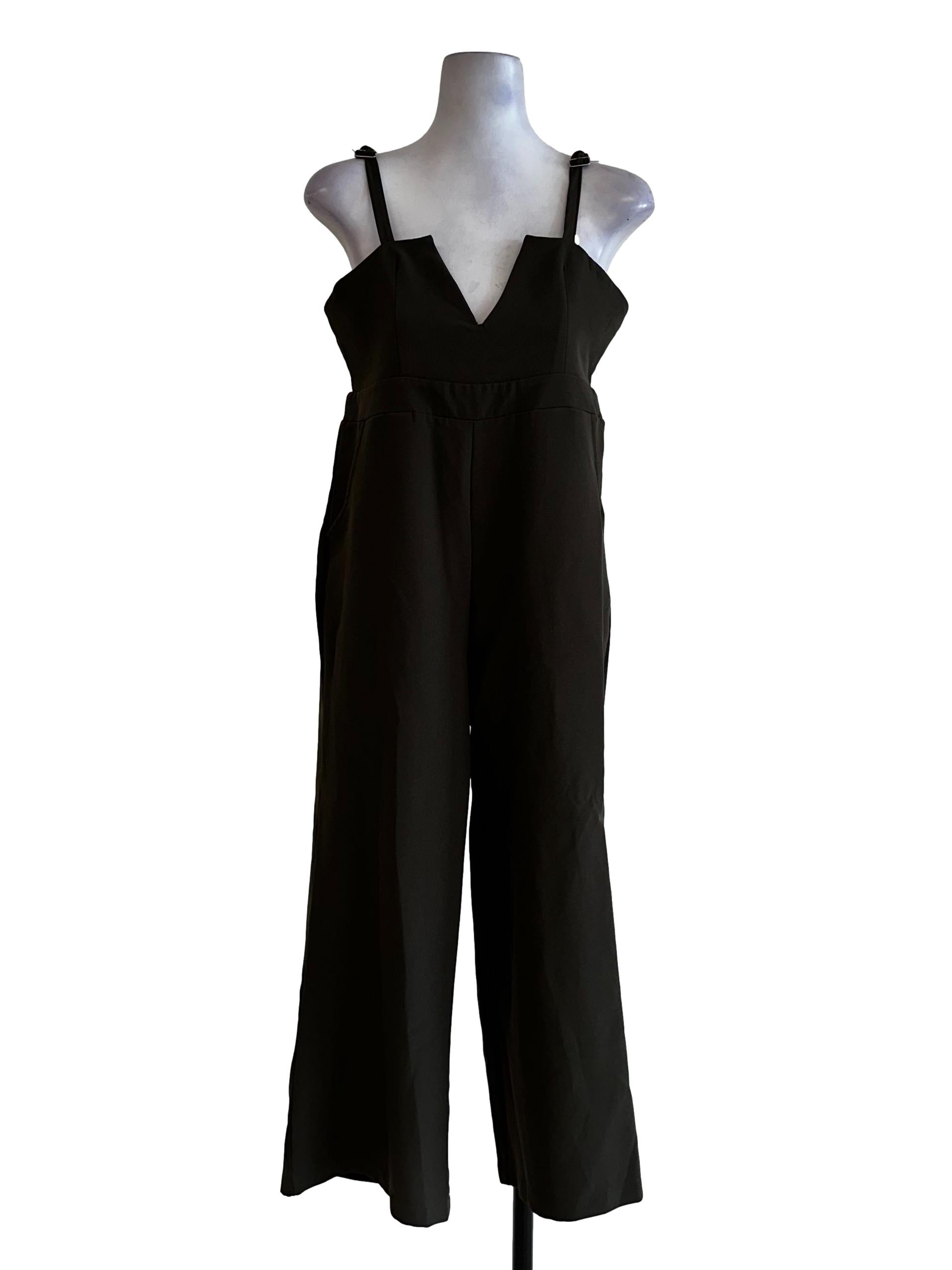 Seaweed Green Sleeveless Jumpsuits