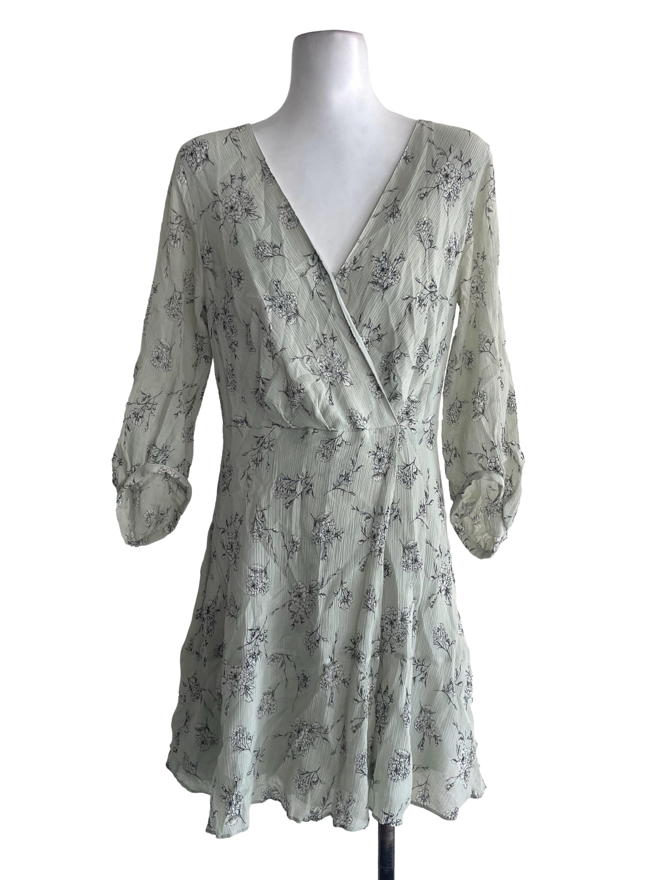 Mint Green Floral Dress