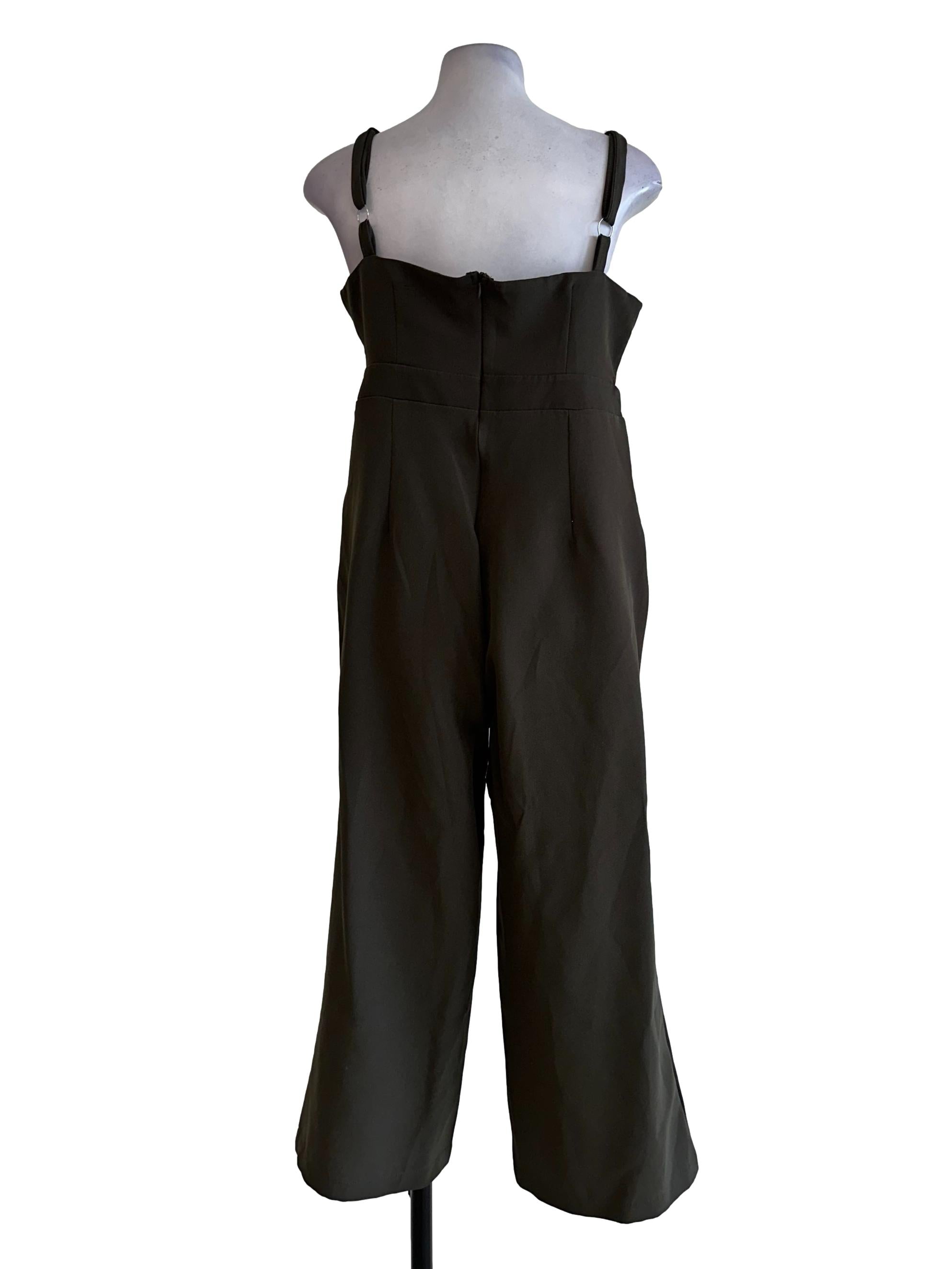 Seaweed Green Sleeveless Jumpsuits