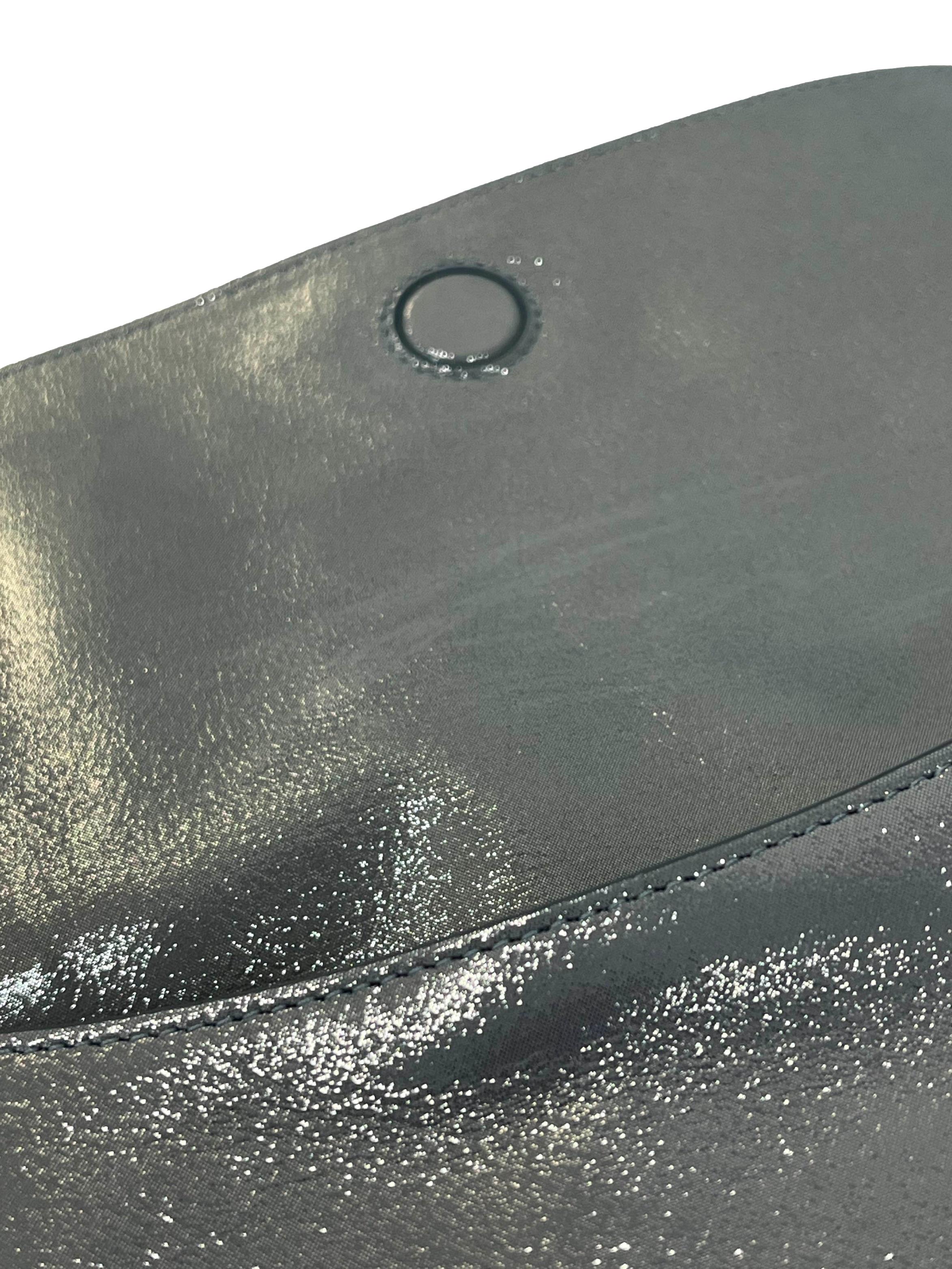 Frost Blue Glittery Shoulder Bag