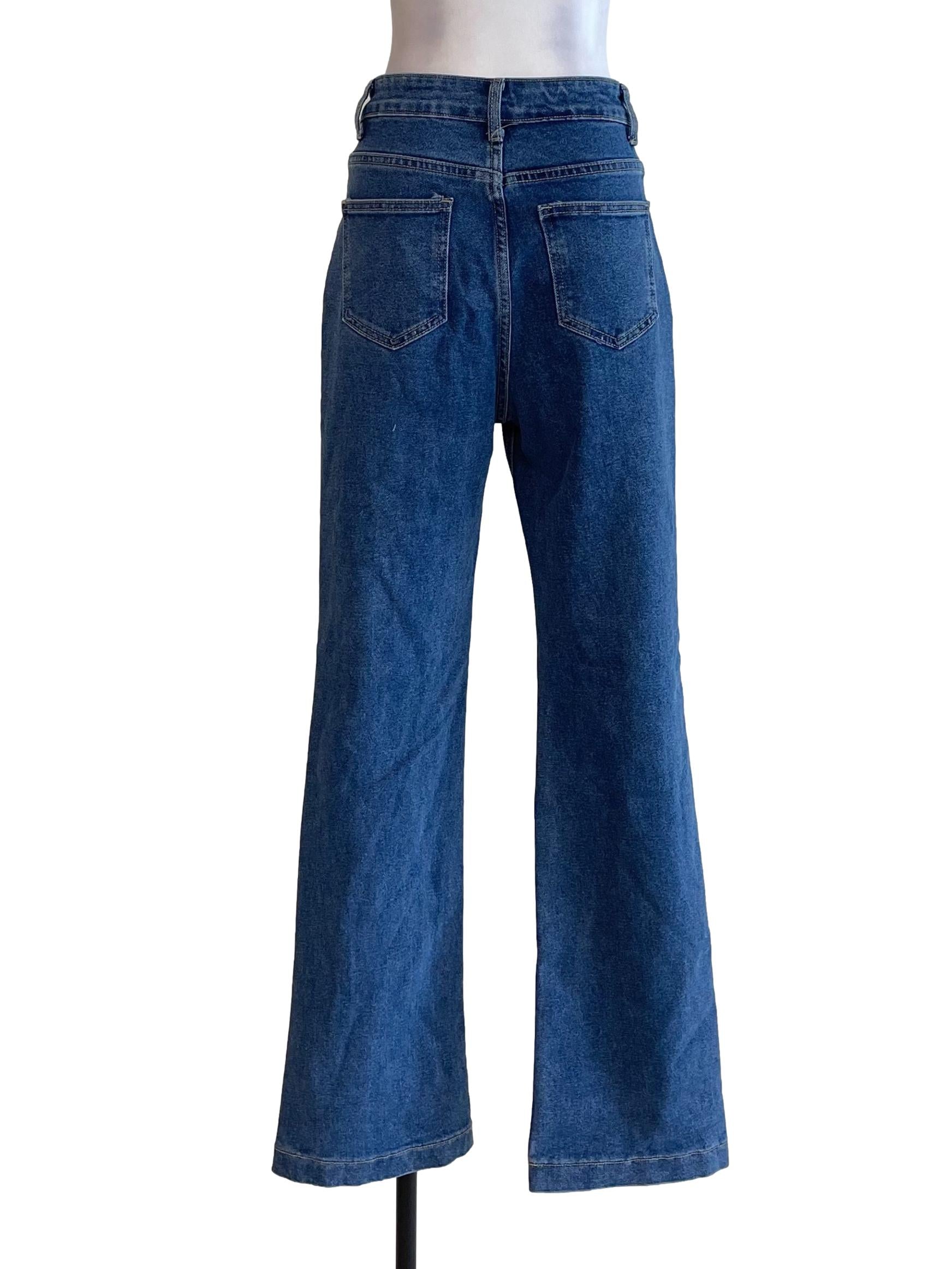 Blue Bust Pocket Jeans