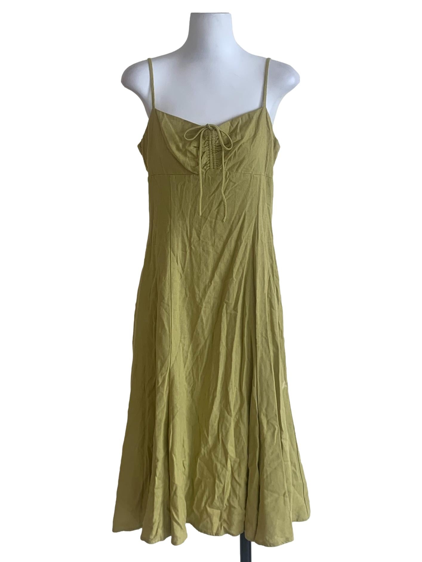 Apple Green Spaghetti Strap Dress