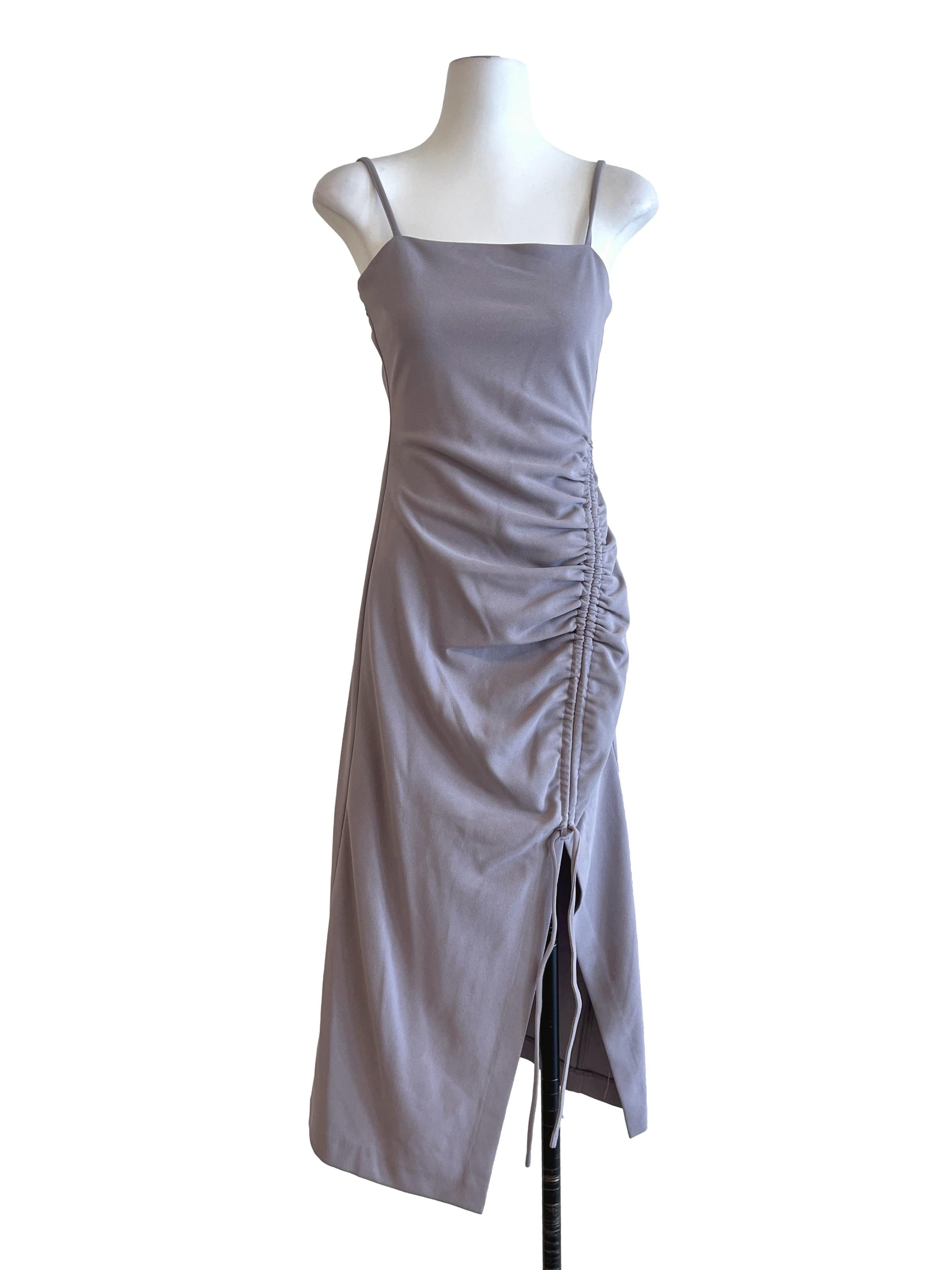 Periwinkle Purple Spaghetti Strap Bodycon Dress TCL