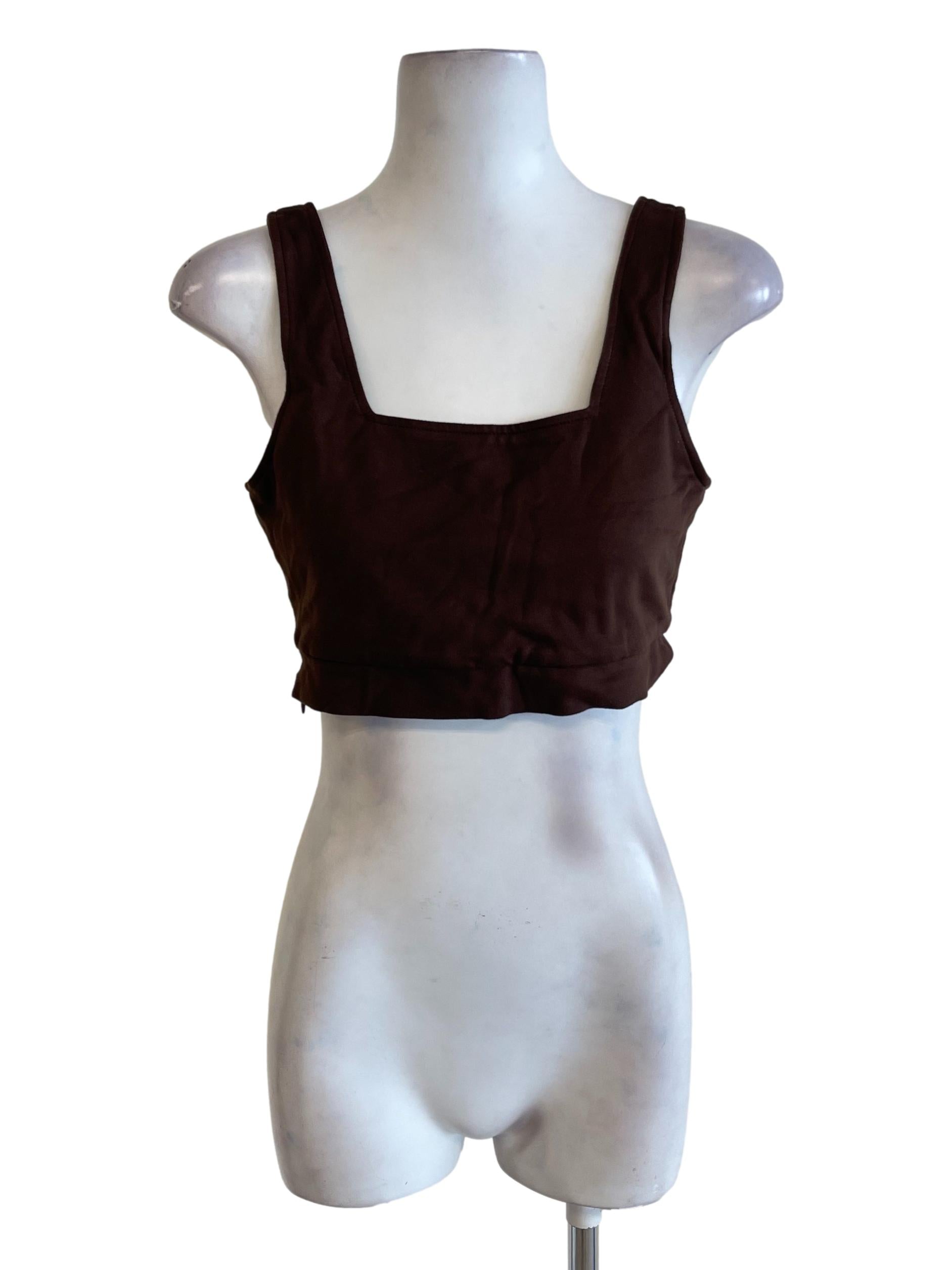 Dark Brown Reversible Tank Top