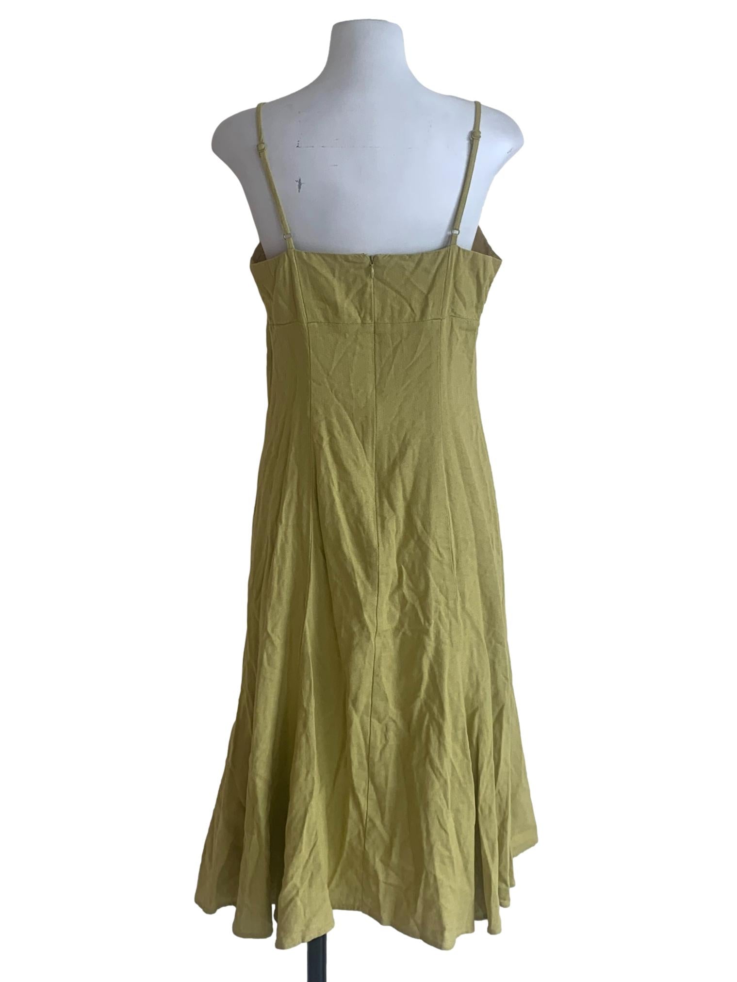 Apple Green Spaghetti Strap Dress