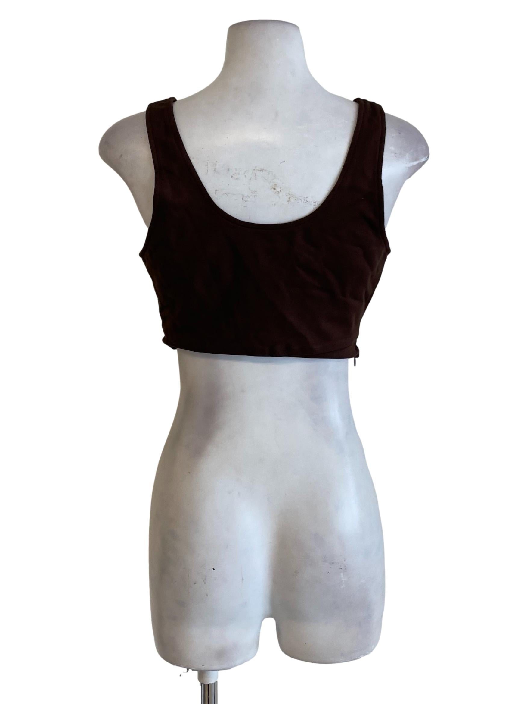 Dark Brown Reversible Tank Top