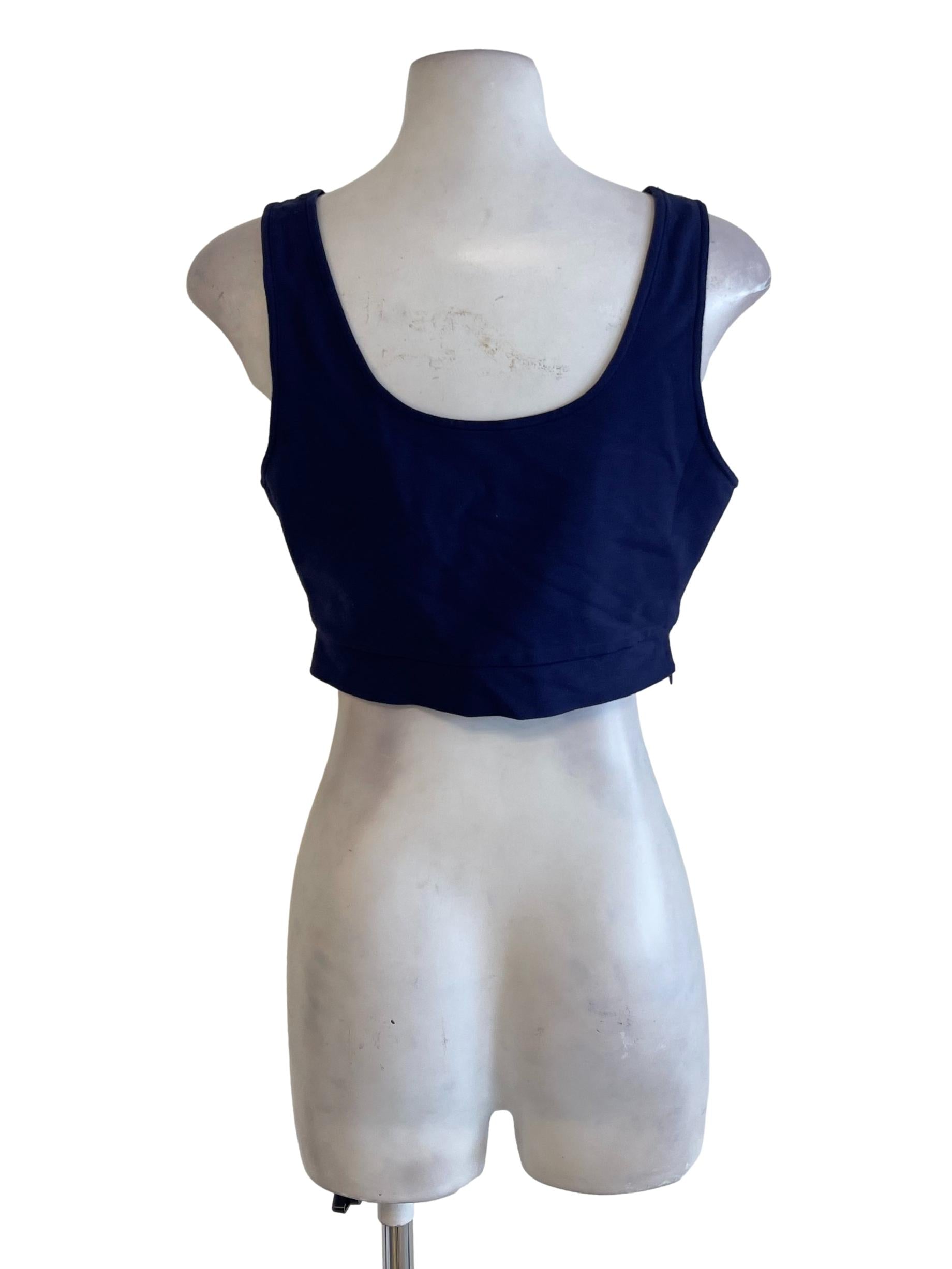 Dark Blue Reversible Tank Top