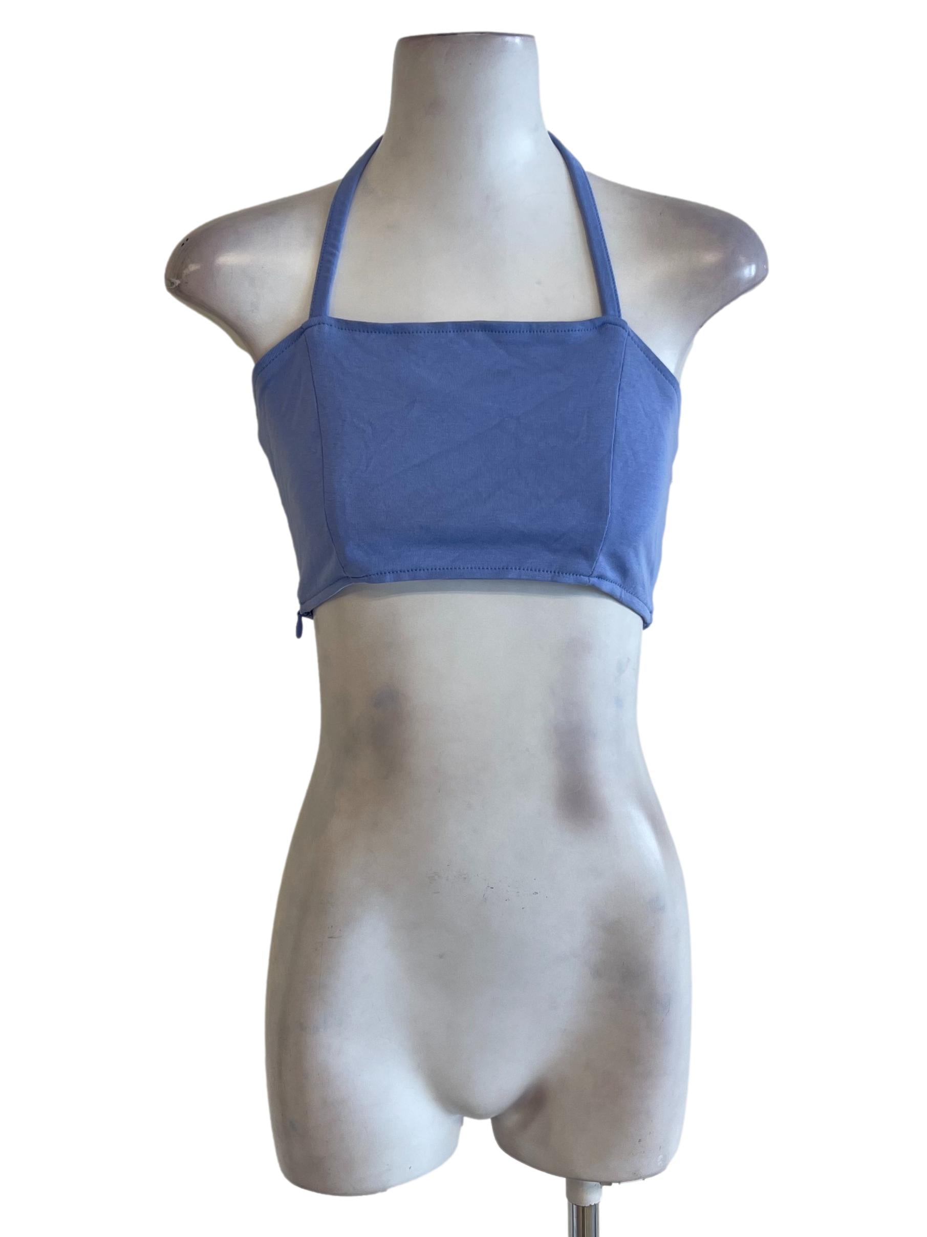 Blue Sky Halter Strap Tank Top