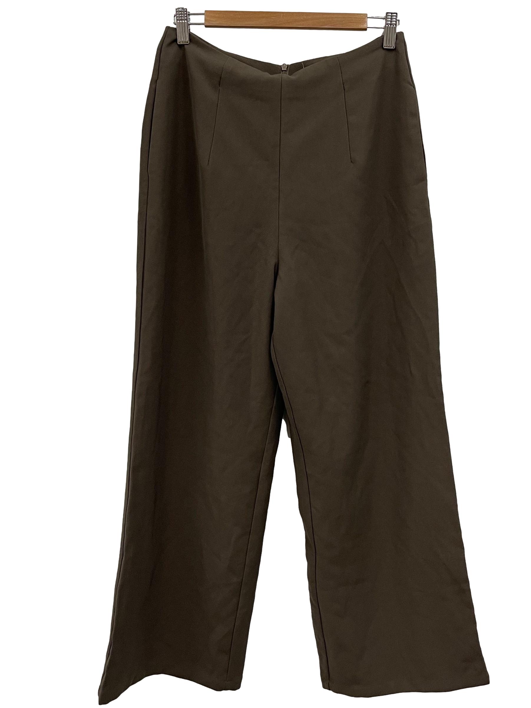 The Tinsel Rack Dark Brown Wide Leg Pants