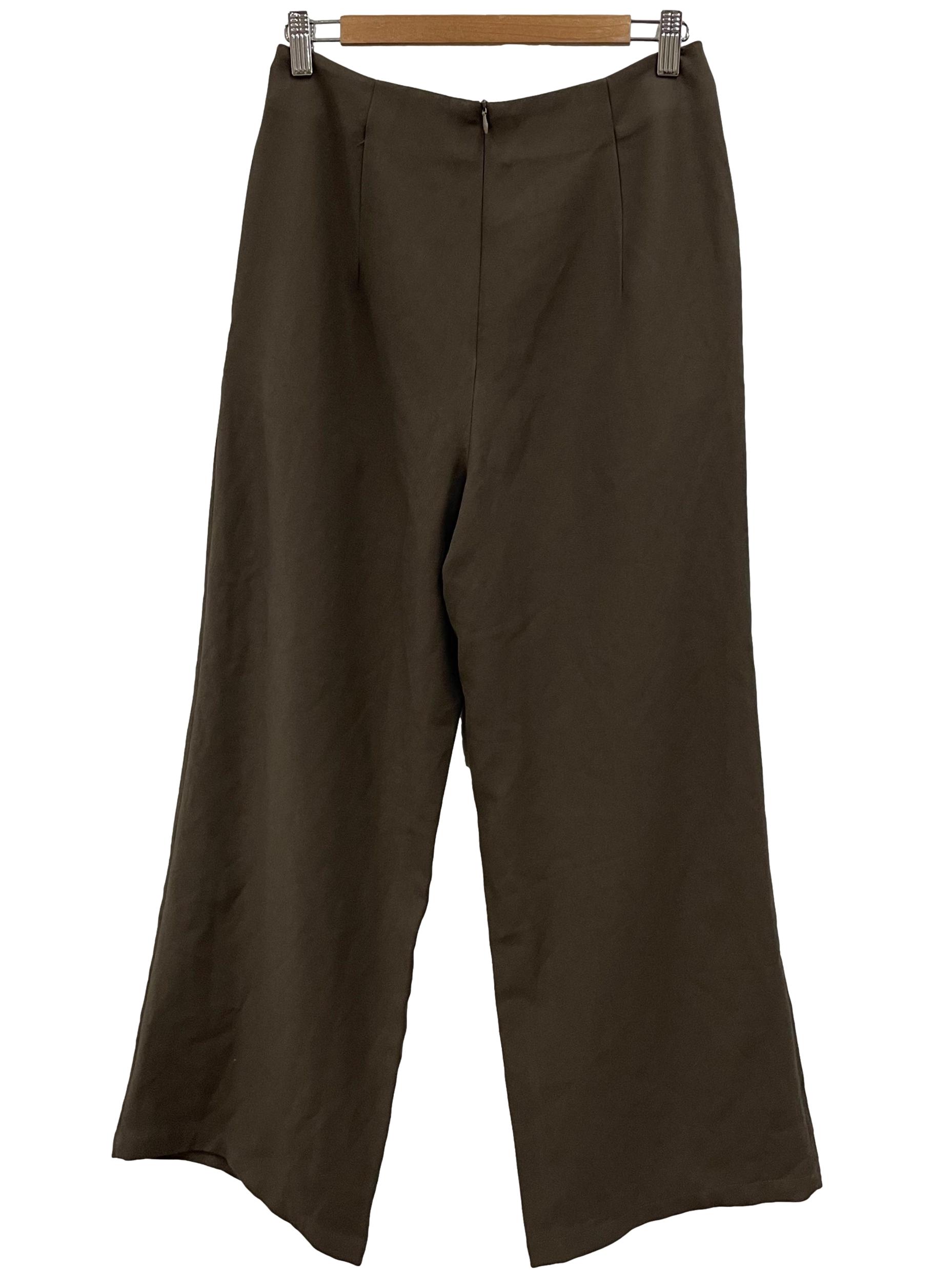 The Tinsel Rack Dark Brown Wide Leg Pants