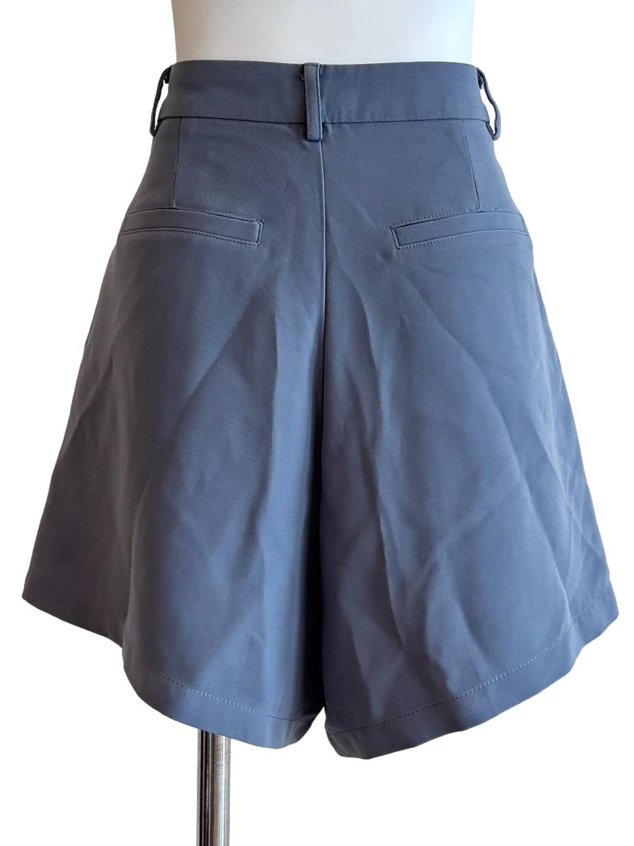 Aegean Blue Line Wide Leg Shorts