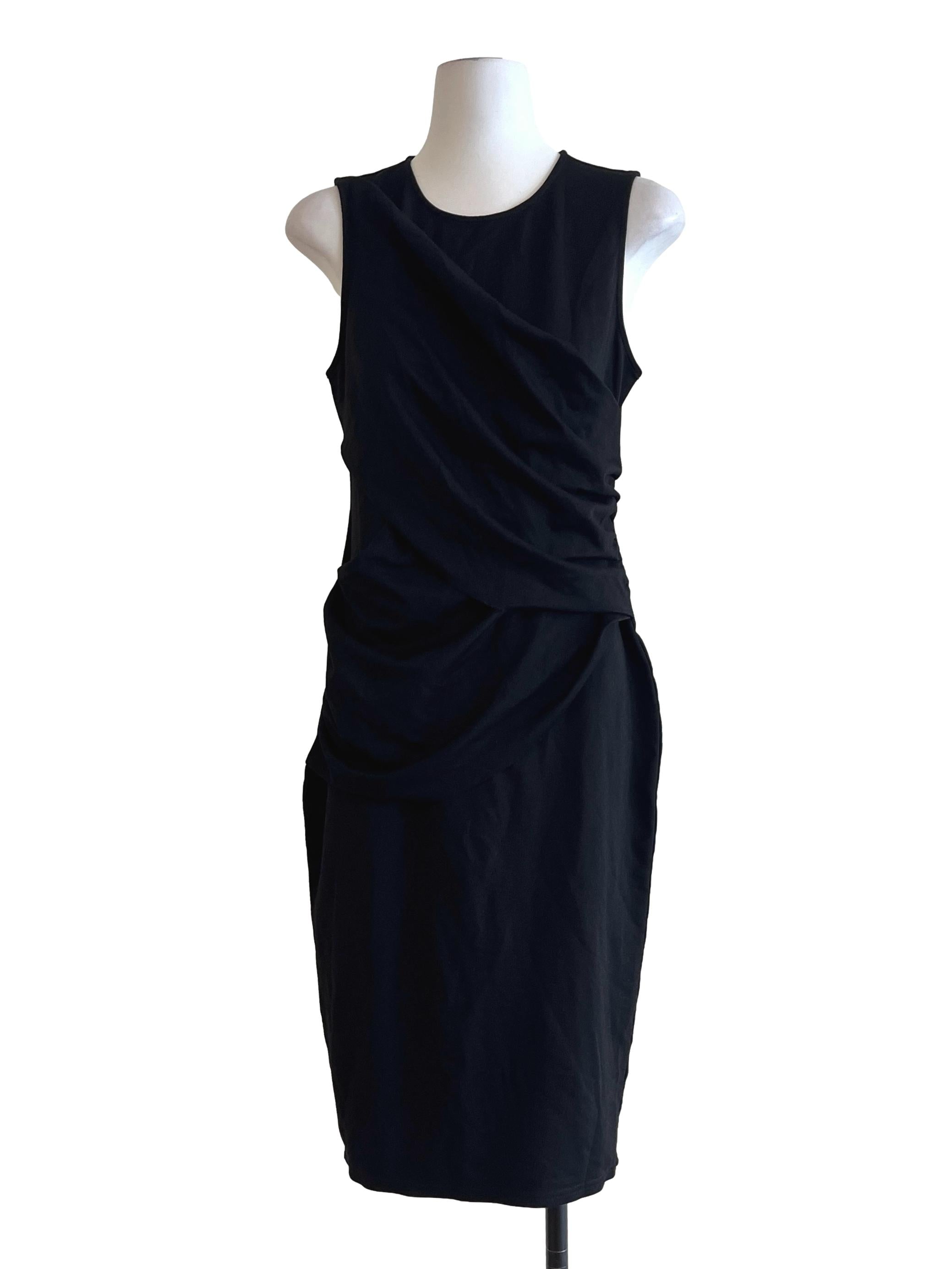 Onyx Black Halter Sleeveless Bodycon Dress LB