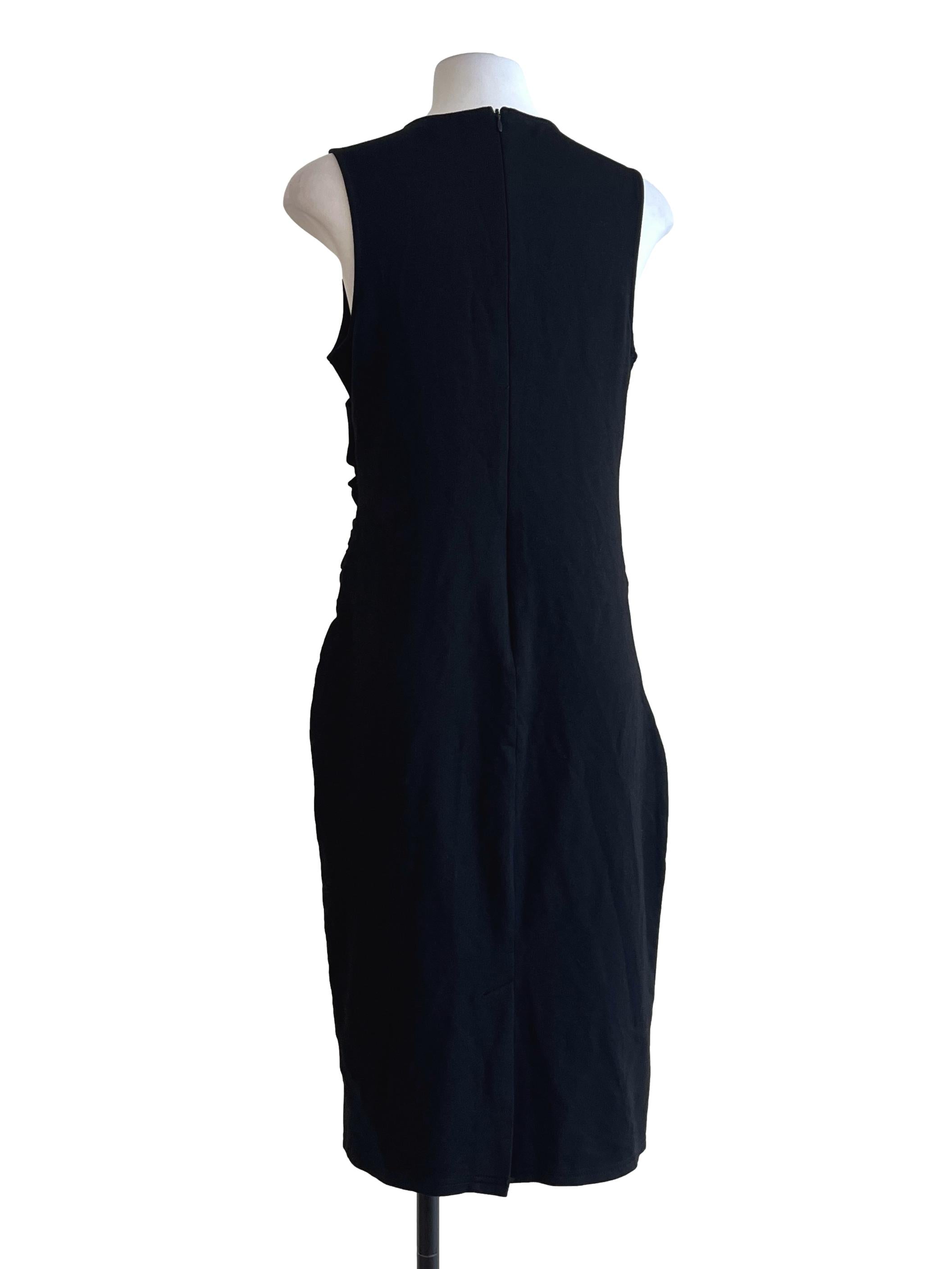 Onyx Black Halter Sleeveless Bodycon Dress LB